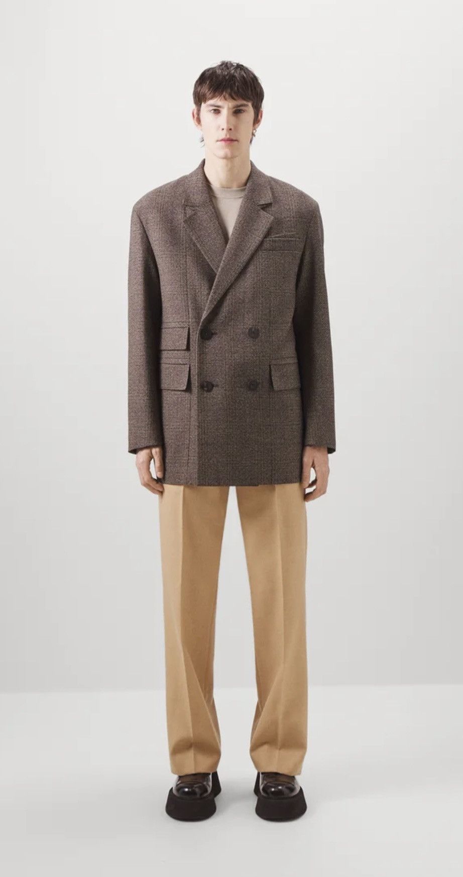 Wooyoungmi !DS! AW23 Wooyoungmi Brown Double Breasted Coat Jacket Size US L / EU 52-54 / 3 - 2 Thumbnail