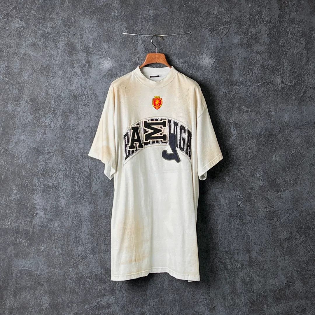 Balenciaga Balenciaga Cotton Embroidered T-Shirt m Men Size US M / EU 48-50 / 2 - 1 Thumbnail