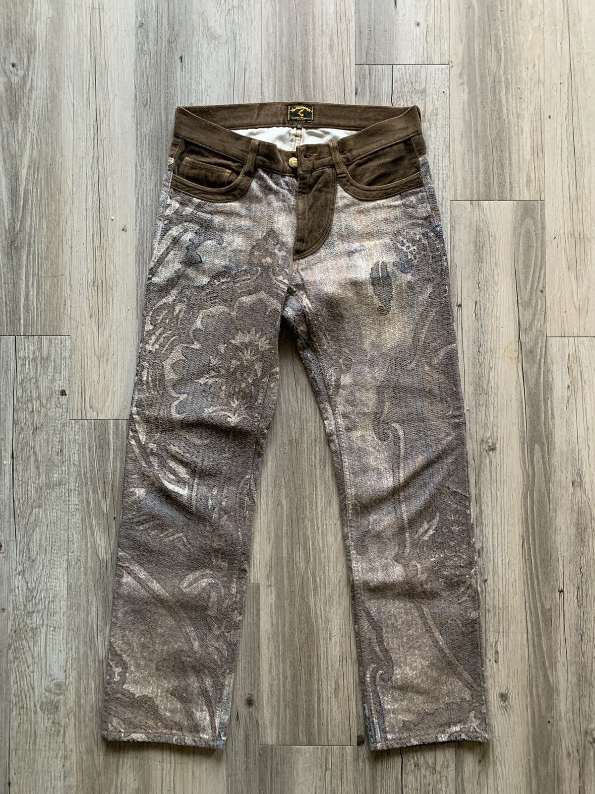 image of Vivienne Westwood ‘92 Anglomania “Tapestry” Denim in Brown, Men's (Size 30)