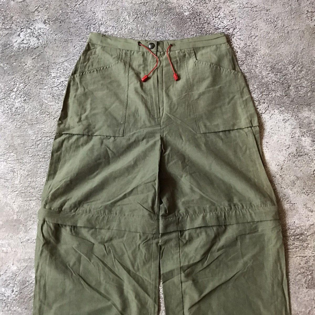 Vintage Vintage 90s Baggy Cargo Pants Olive Green Grunge Workwear 30 Size US 30 / EU 46 - 3 Thumbnail