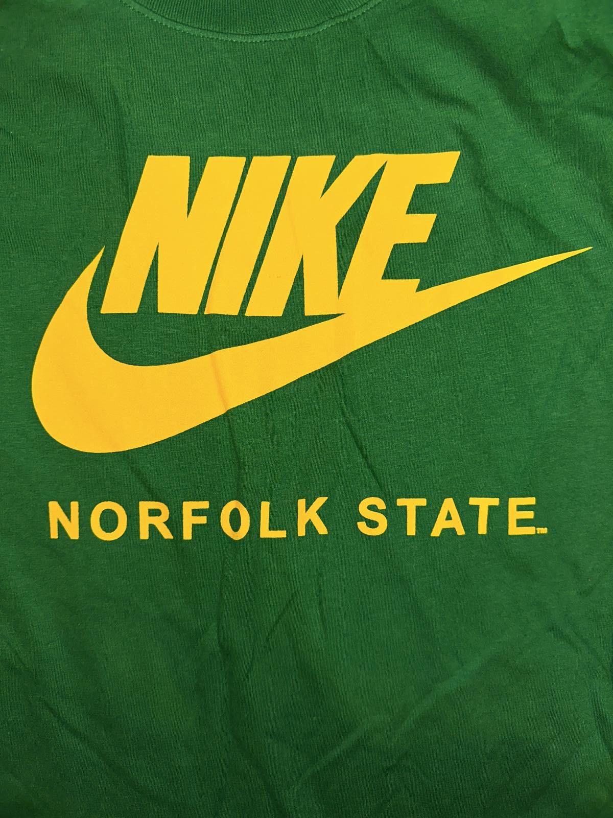 Nike Nike Men's College Norfolk State 365 Long-Sleeve Green T-Shirt Size US XXL / EU 58 / 5 - 4 Thumbnail