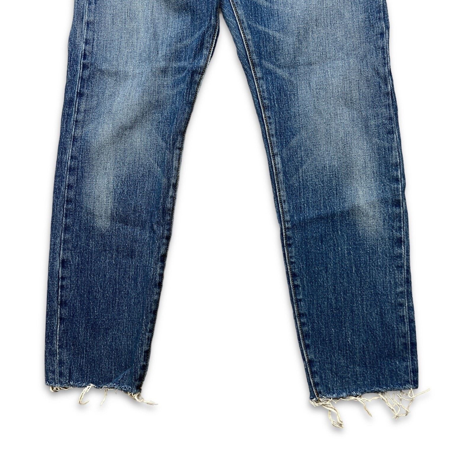 Levi's × Vintage Levi's Jeans 29x27 White Oak Medium Wash Distressed Frayed Size US 29 - 2 Thumbnail