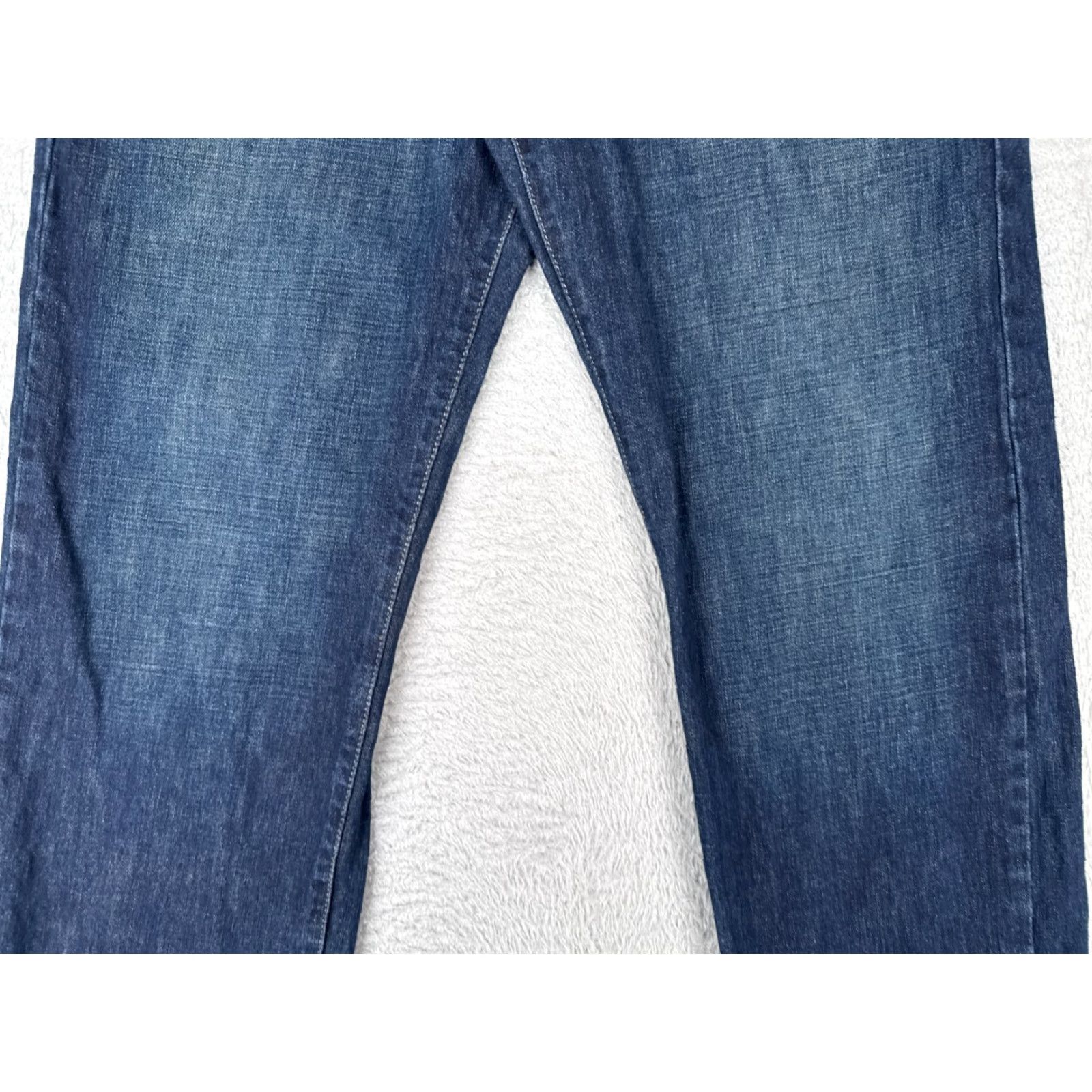 Calvin Klein Calvin Klein Jeans Men 34x33 Blue Denim Slim Straight Zip Fly Dark Cotton Blend Size US 34 / EU 50 - 3 Thumbnail