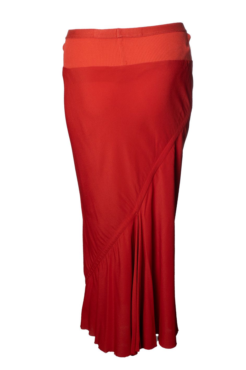 Rick Owens Rick Owens, Larry FW19 red midi skirt Size 28" / US 6 / IT 42 - 3 Thumbnail