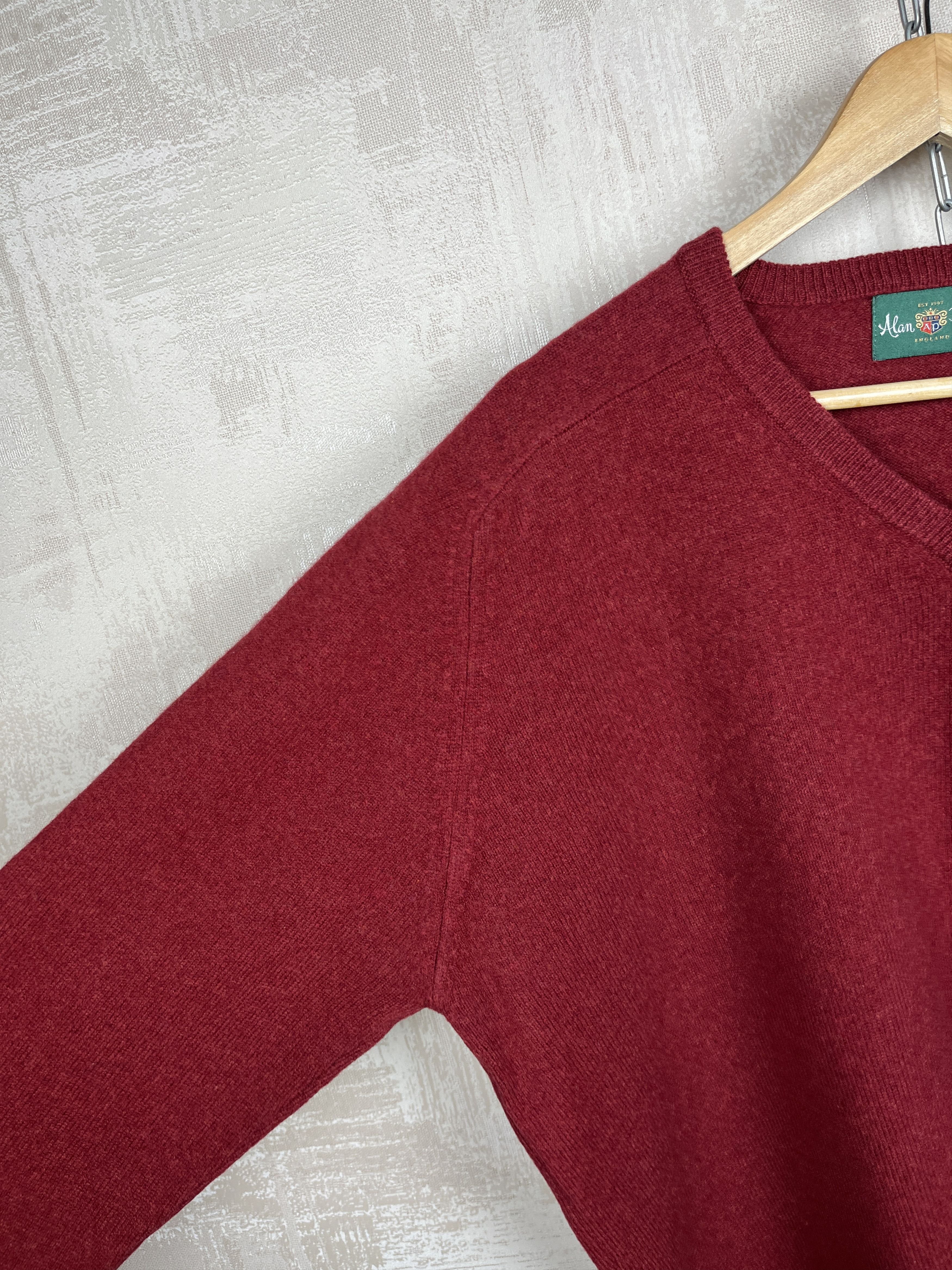 Alan Paine Alan Paine V-Neck Wool Sweater Size UK 50" 127 cm EU 58 Size US XL / EU 56 / 4 - 8 Thumbnail