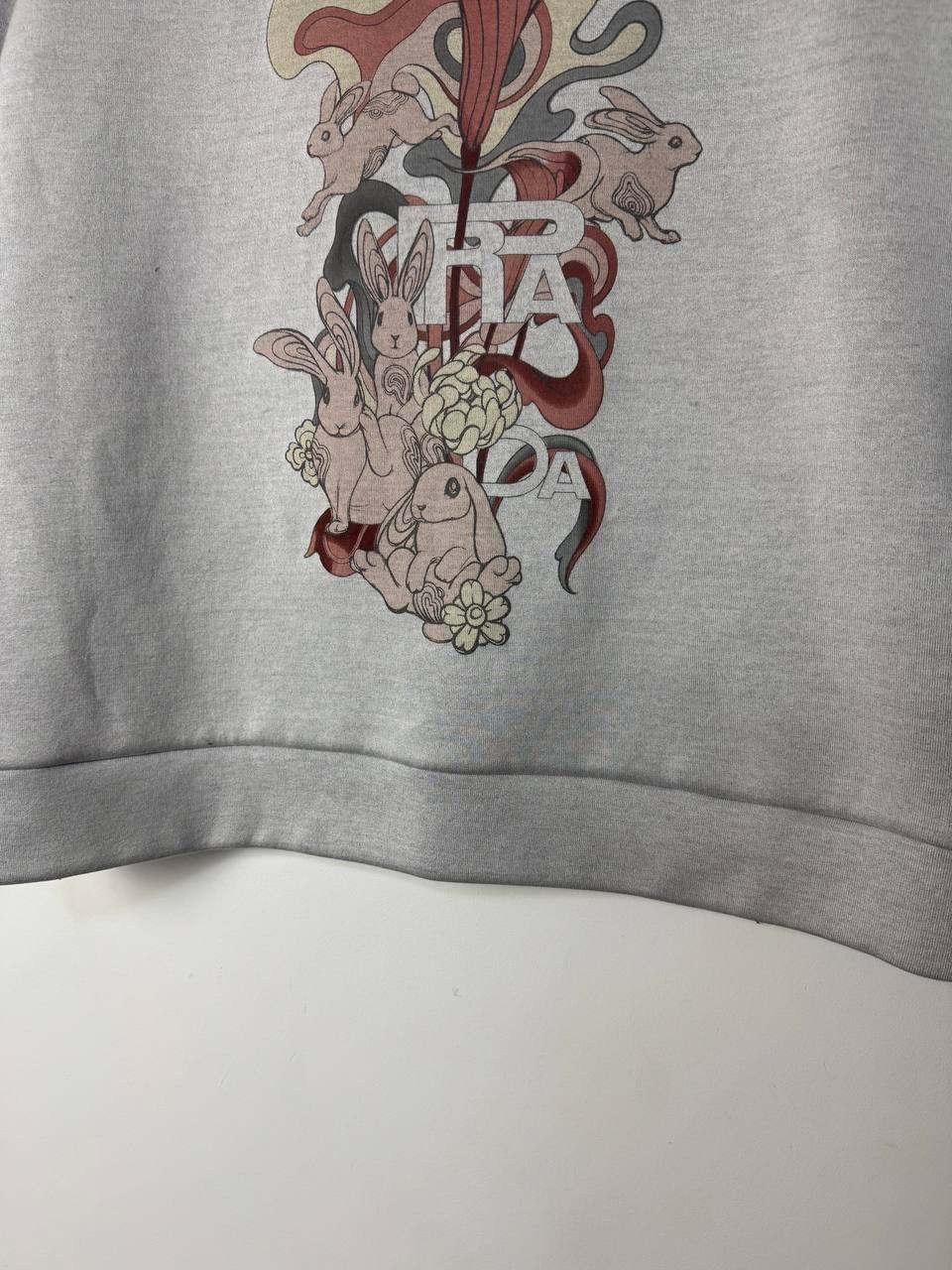 Prada FW17 Prada Bunny Print Short-Sleeved Sweatshirt Size L / US 10 / IT 46 - 5 Thumbnail