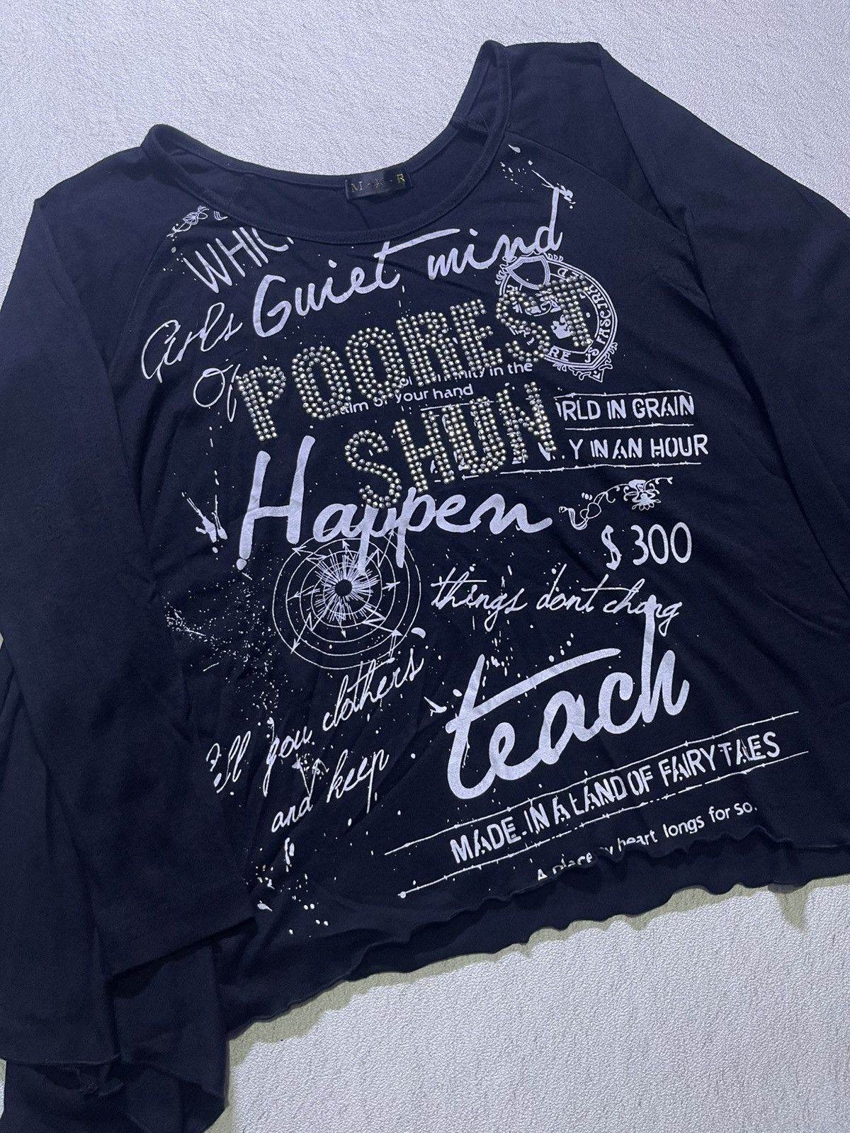 Hysteric Glamour Y2K M.K.R long sleeve tshirt women's Size M / US 6-8 / IT 42-44 - 2 Thumbnail
