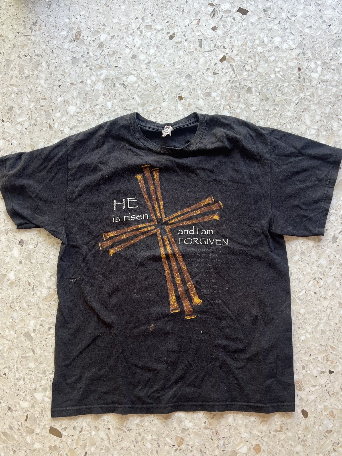 Delta Jesus Red Letter He Is Risen And I Am Forgiven Mark 16:6 Size US L / EU 52-54 / 3 - 1 Thumbnail