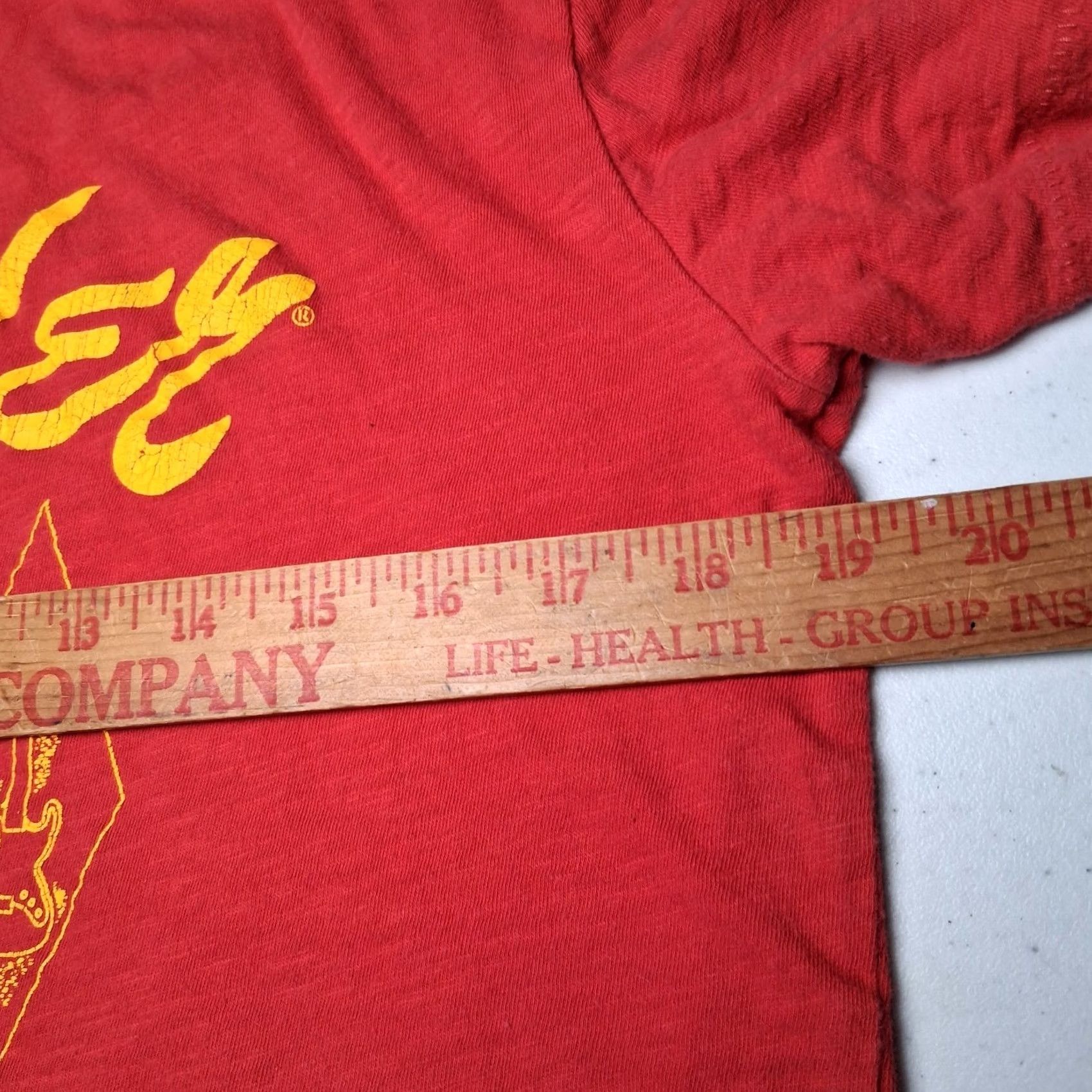 Lucky Brand Lucky Brand Red Shirt M Short Sleeve Crew Neck Graphic Guitar Amps Strings Music Distressed Look Mens T-Shirt Size US M / EU 48-50 / 2 - 4 Thumbnail