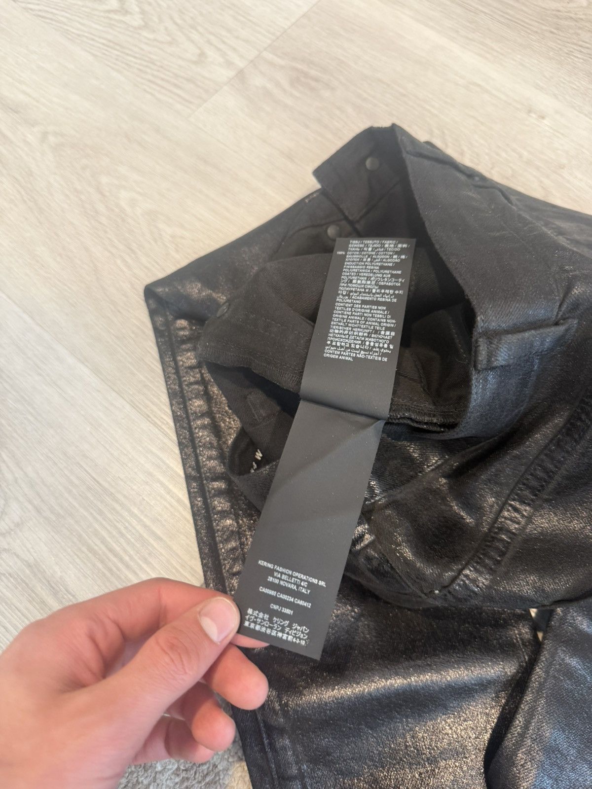 Saint Laurent Paris s/s 2020 waxed skinny denim!! Size US 26 / EU 42 - 8 Thumbnail