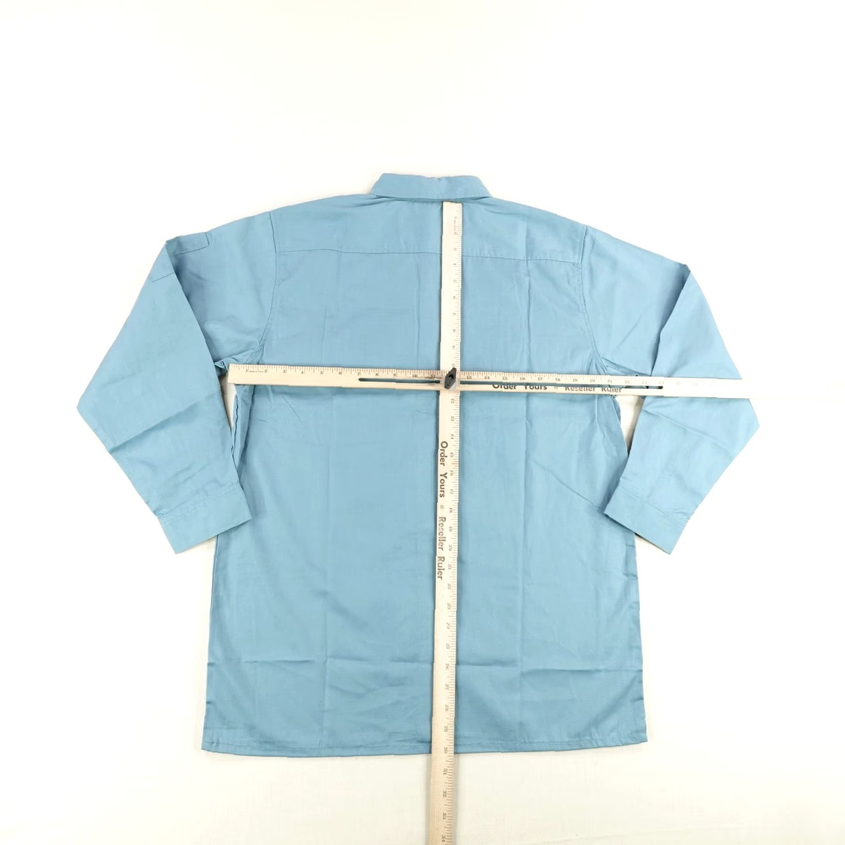Vintage VINTAGE Toraichi Men's Work Shirt Blue Long Sleeve Button-Up Utility Japan Large Size US L / EU 52-54 / 3 - 4 Thumbnail