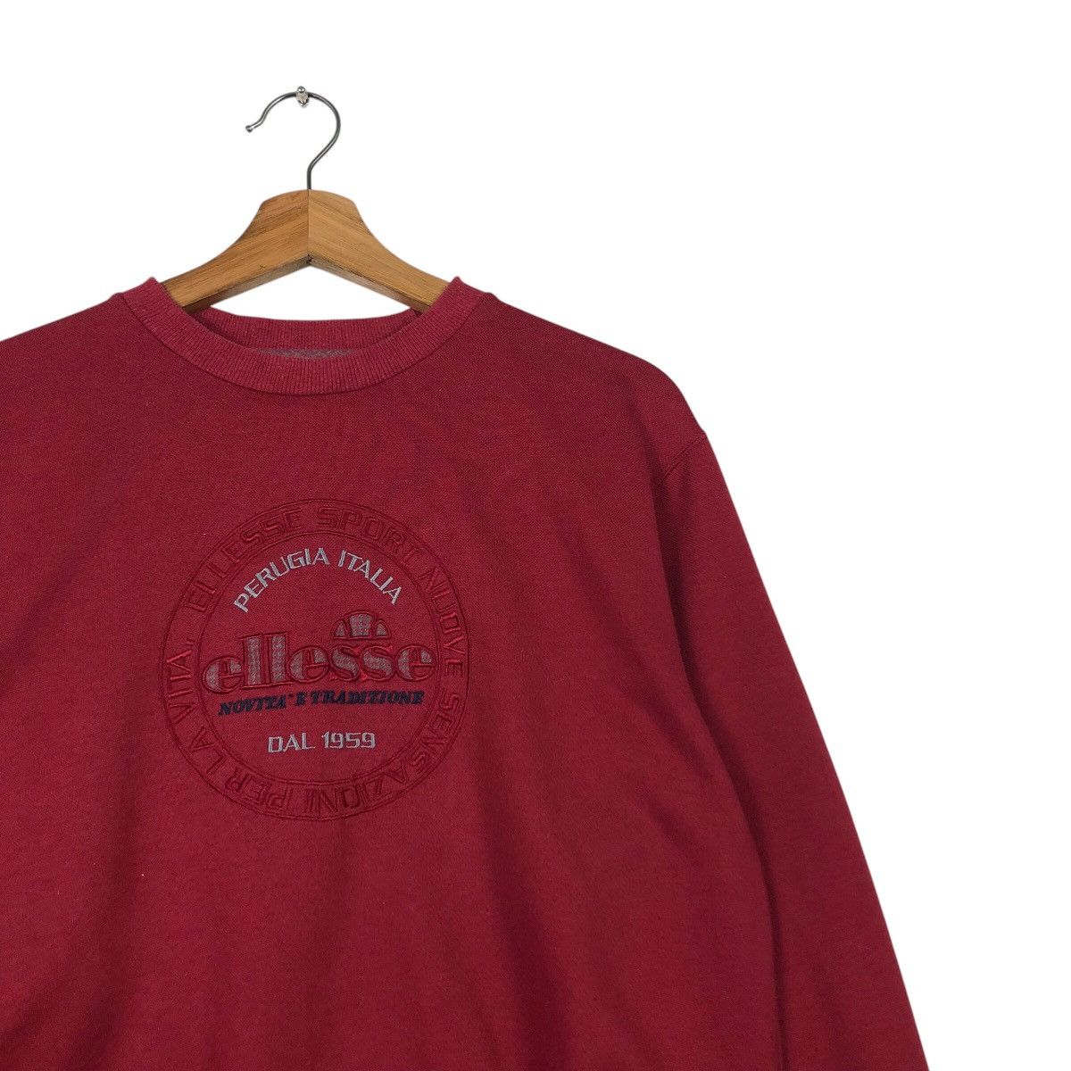 Japanese Brand × Vintage 📌Vintage Crewneck Sweatshirt Ellesse Big Logo Size US L / EU 52-54 / 3 - 7 Thumbnail