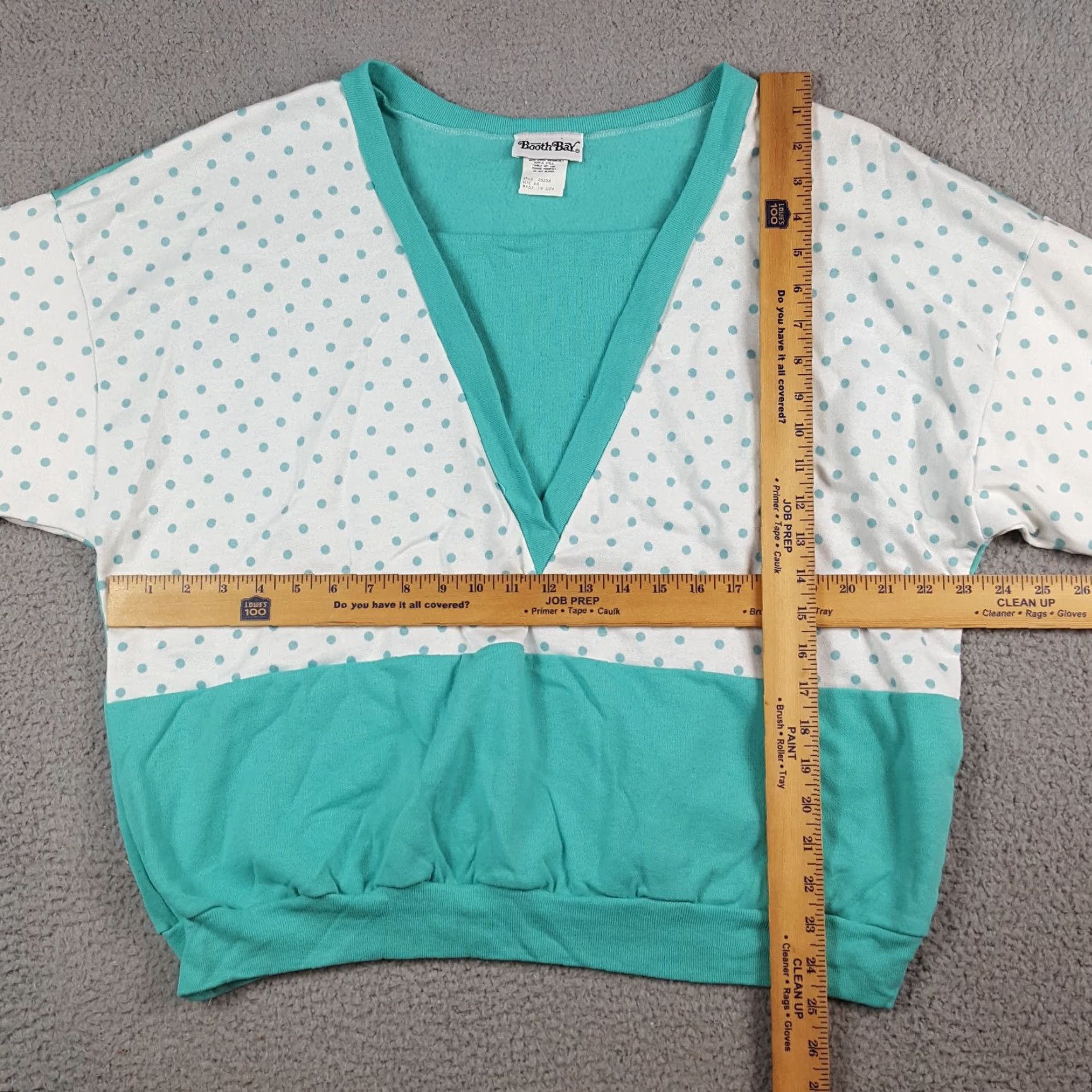 Vintage VINTAGE Booth Bay Sweatshirt Pullover Jumper 90s Blue Polka Dot V Neck Women's XL Pullover Sweatshirt Women XS? Size XL / US 12-14 / IT 48-50 - 7 Thumbnail