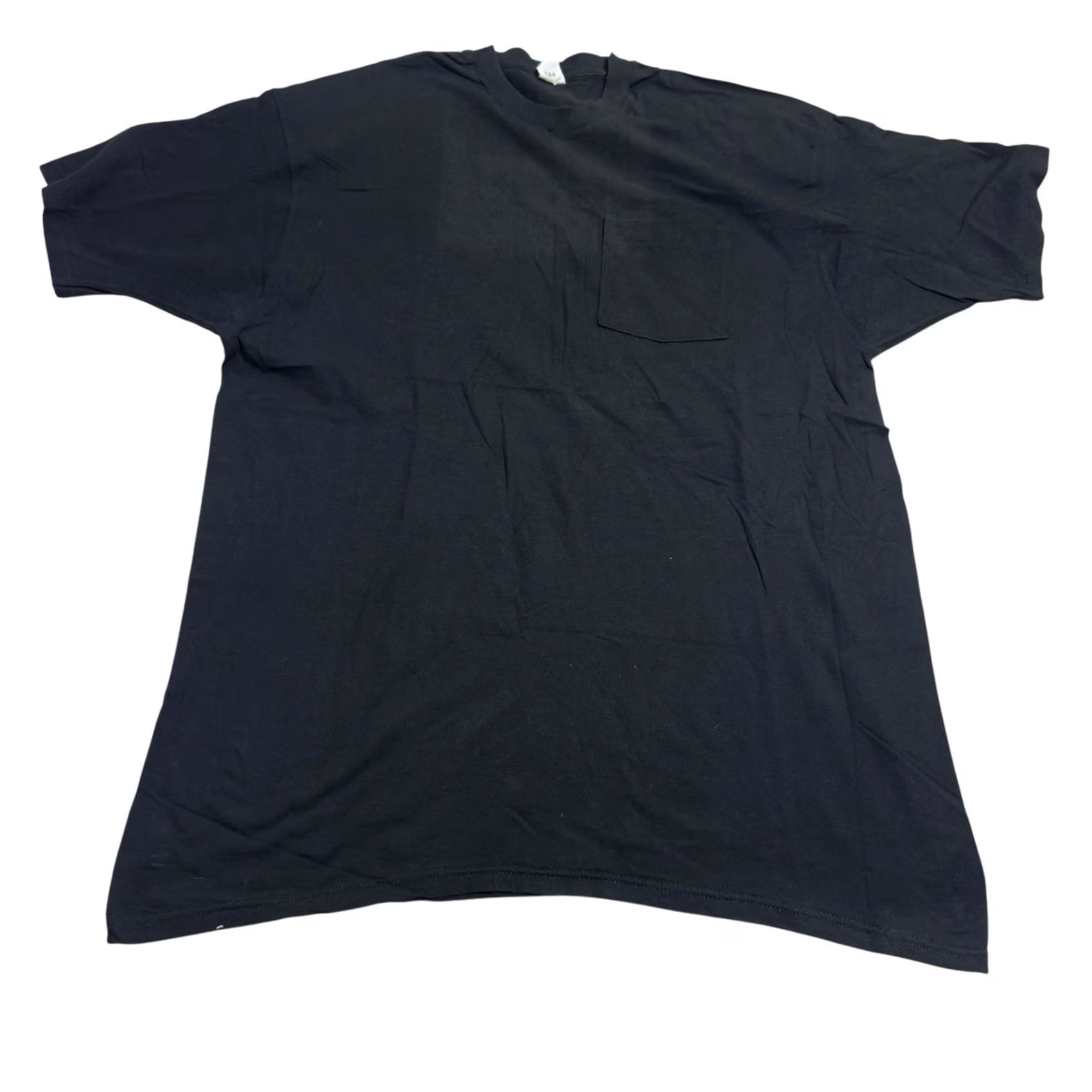 Fruit Of The Loom VINTAGE Fruit of the Loom XXXL Black Blank Selvedge Pocket Front Single Stitch T-Shirt Mens 80s 90s Size US XXL / EU 58 / 5 - 2 Thumbnail