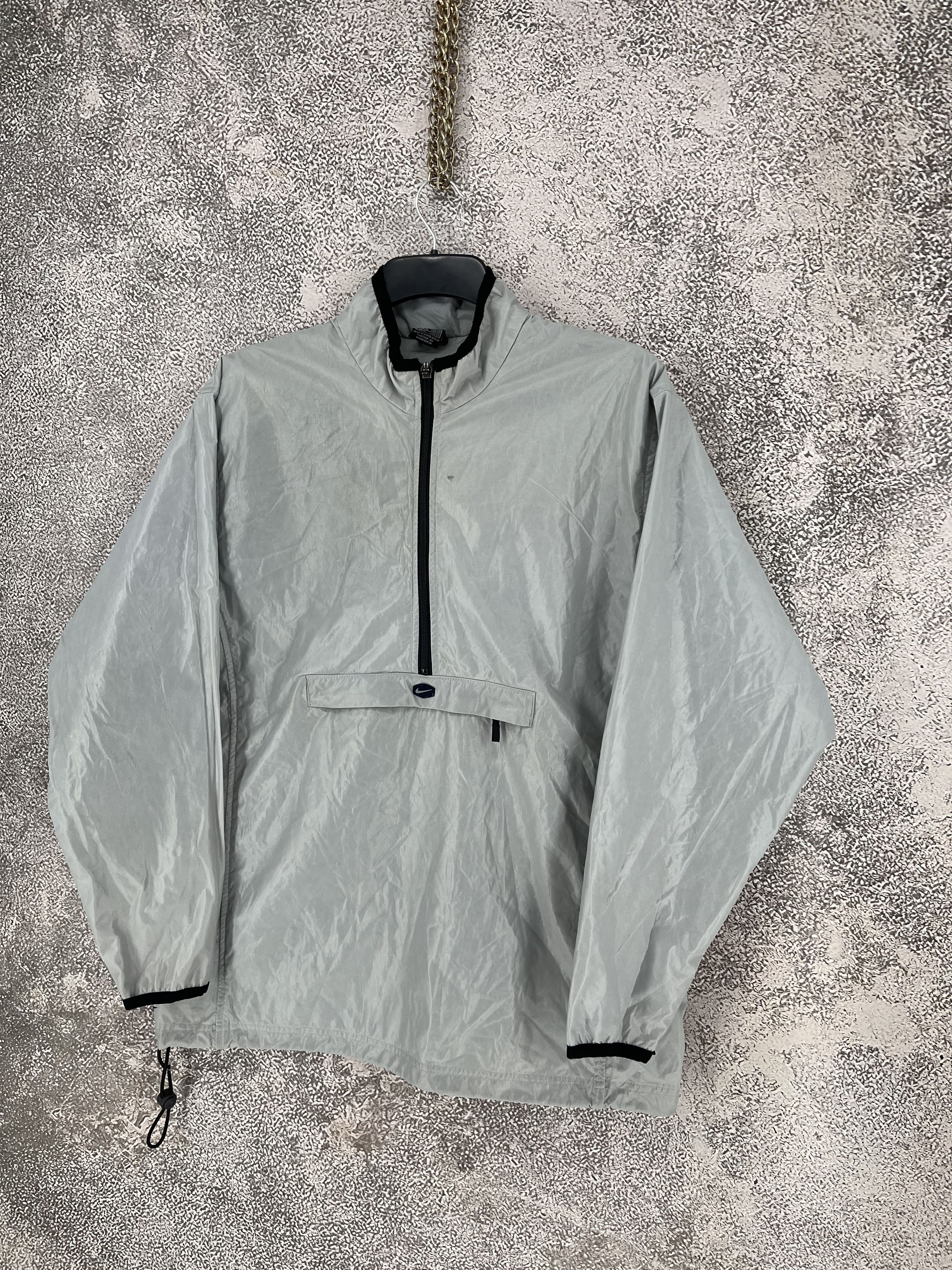 Nike Vintage Nike Pullover Windbreaker Hoodie Grey Size-M Size US M / EU 48-50 / 2 - 4 Thumbnail