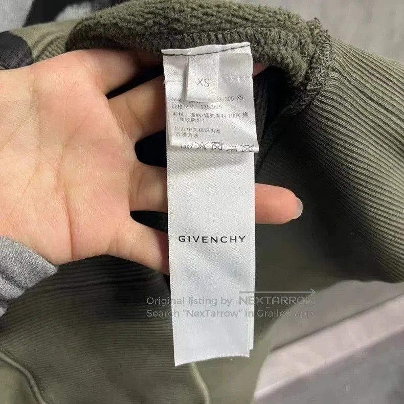 Givenchy Givenchy Green Hooded Sweatshirt Chito Collaboration. Size US XS / EU 42 / 0 - 4 Thumbnail