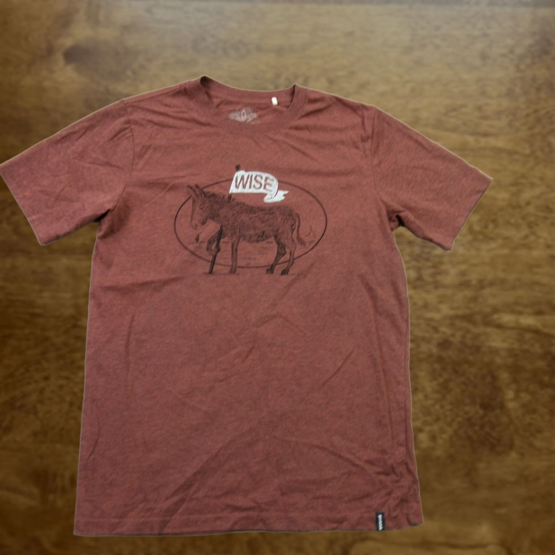 Prana Prama Shirt Mens Small Short Sleeve Cotton Casual Crew Neck Donkey Size US S / EU 44-46 / 1 - 1 Thumbnail