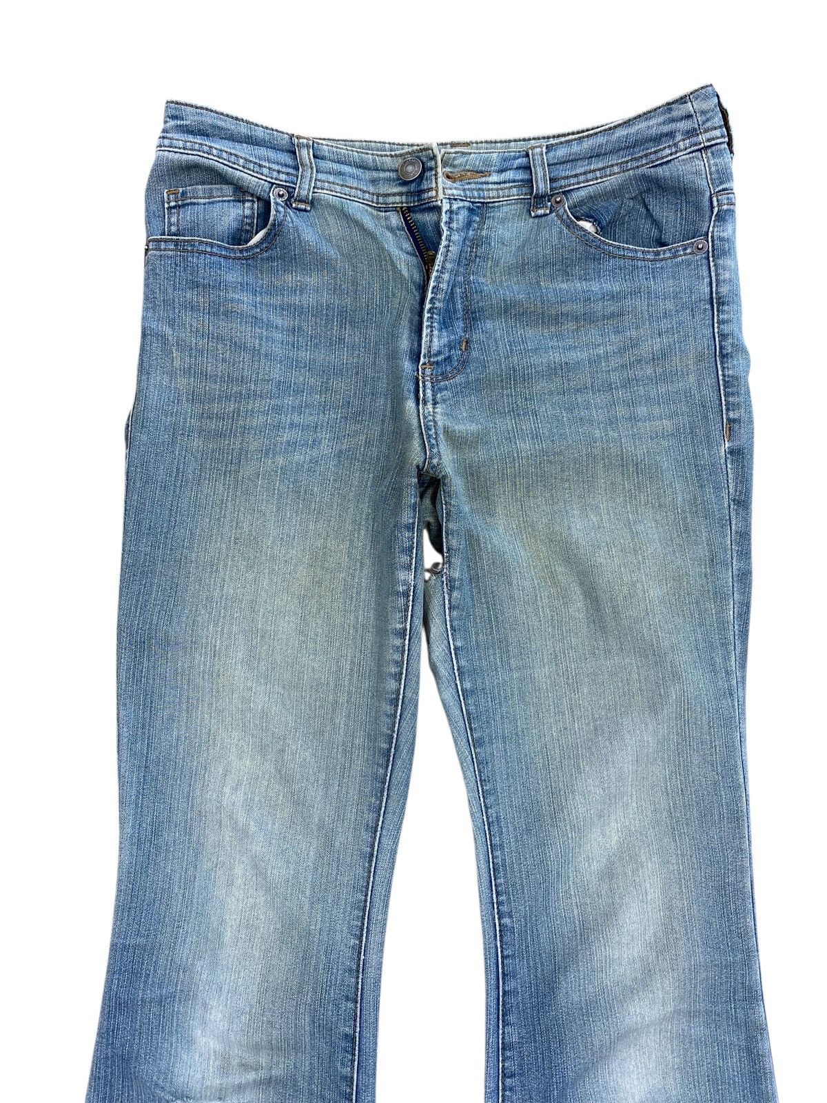 Japanese Brand Japanese Brand Faded Wash Style Flare Jeans Size US 30 / EU 46 - 2 Thumbnail