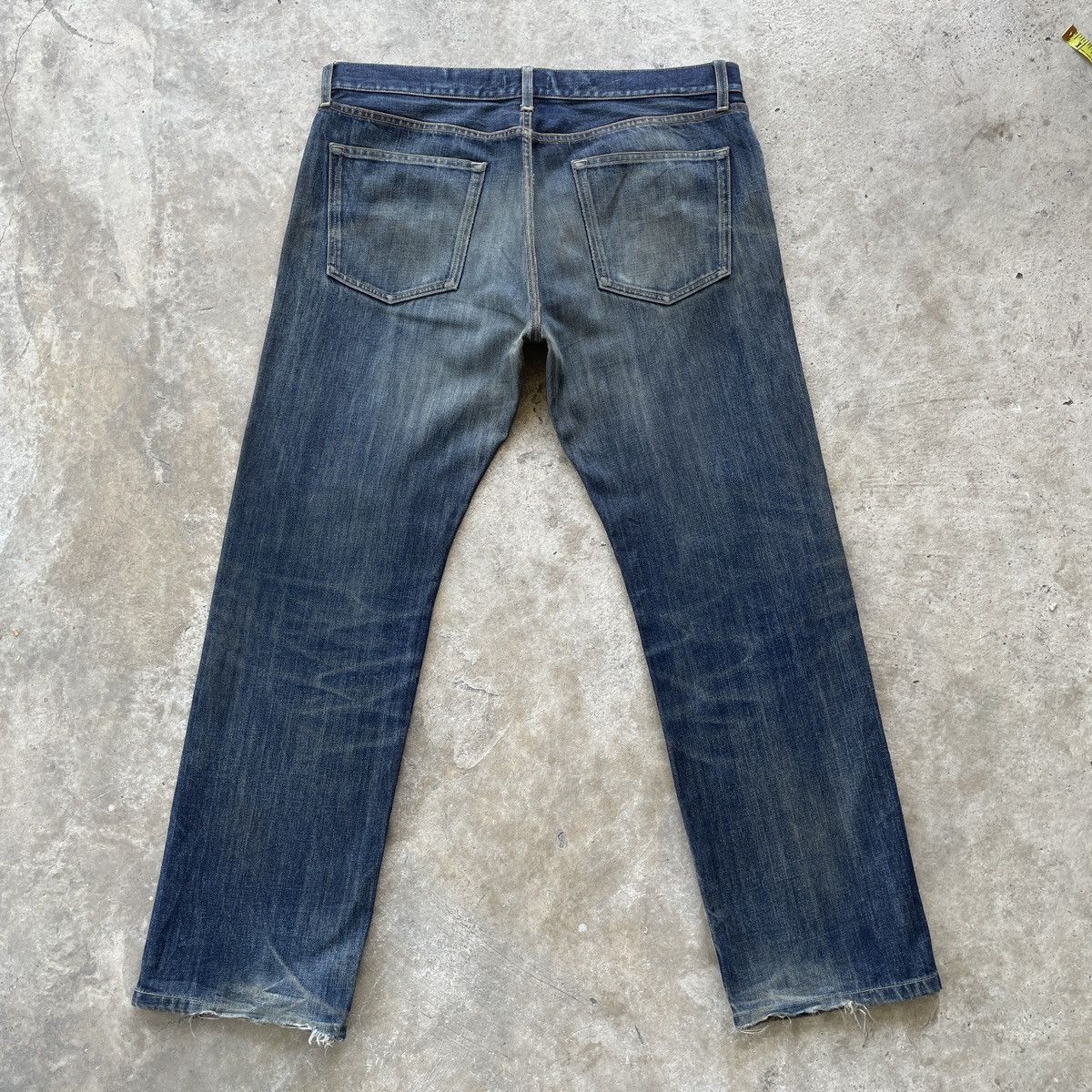Japanese Brand Rusty🔥 Vintage Japanese Faded Distressed Denim Jeans Pants Size US 37 - 12 Thumbnail