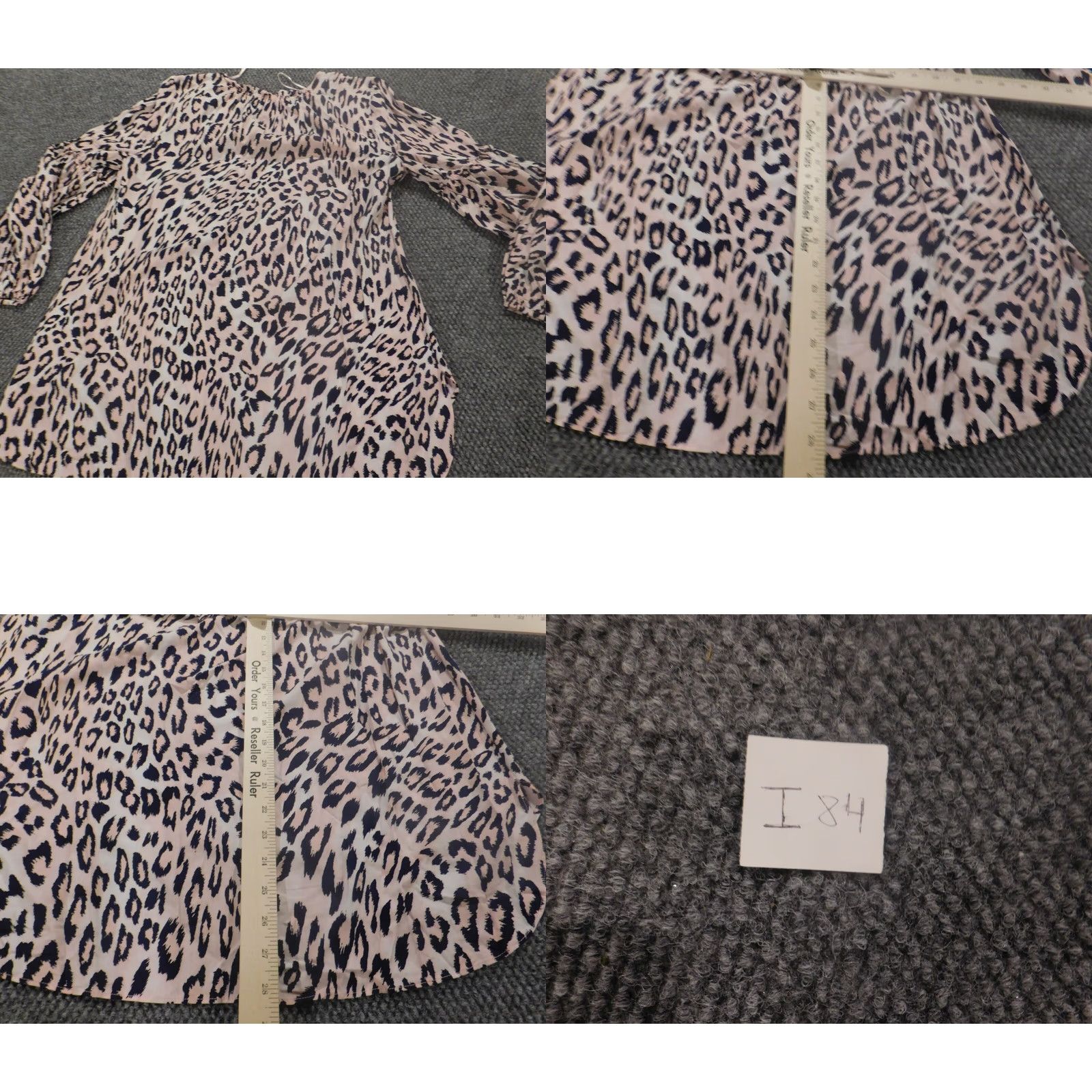 Vintage Crown & Ivy Blouse L Womens Blue Animal Print Collared Pullover Casual Denim Rayon Shirt/Top Size L / US 10 / IT 46 - 9 Thumbnail