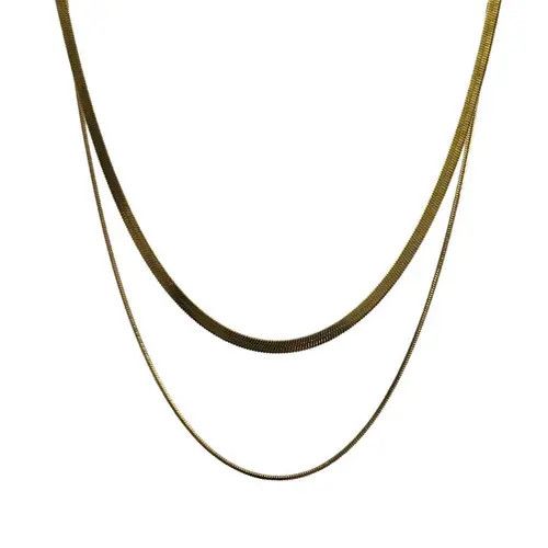 Jewelry Layered Gold Chain Necklace Size ONE SIZE - 5 Thumbnail