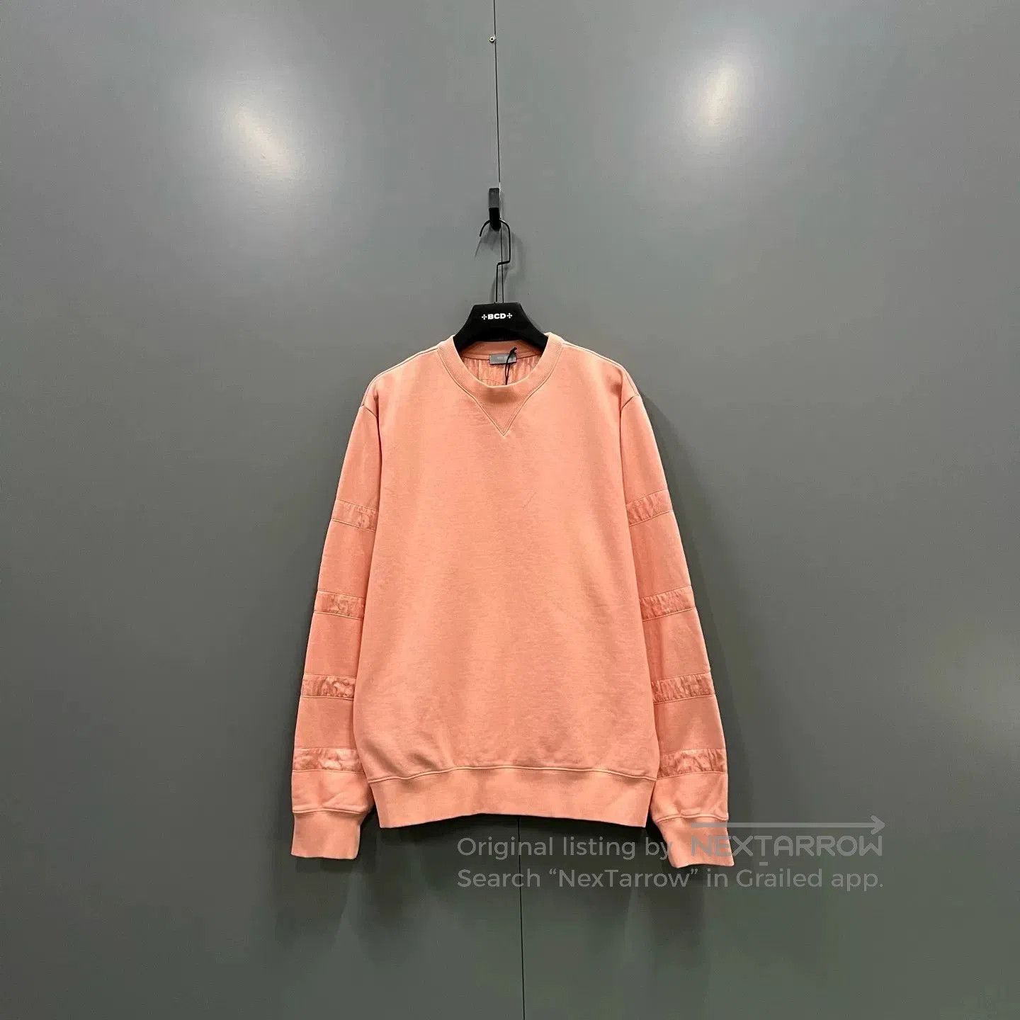 Dior pink striped logo patch sweatshirt. Size S / US 4 / IT 40 - 1 Thumbnail
