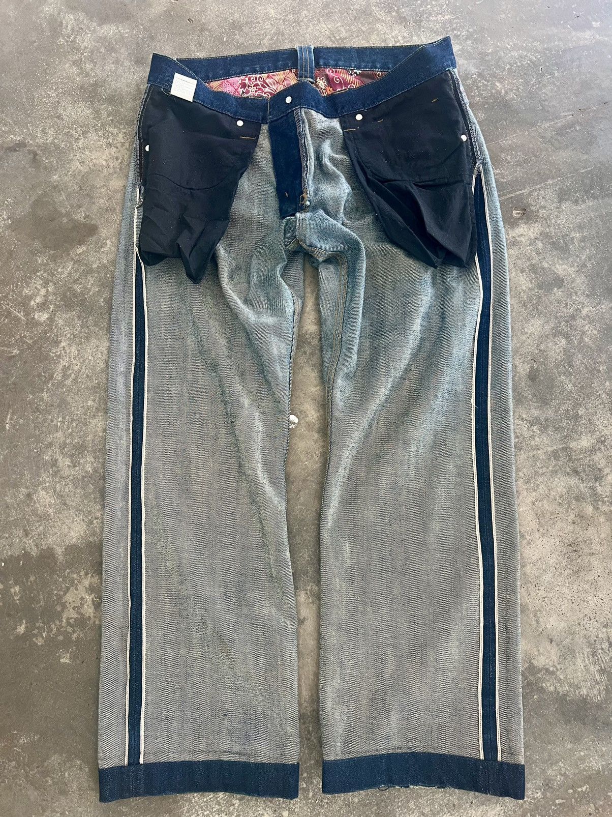 Japanese Brand VINTAGE SKULL JAPANESE TRADITIONAL SELVEDGE KODAMA JEANS Size US 34 / EU 50 - 18 Thumbnail