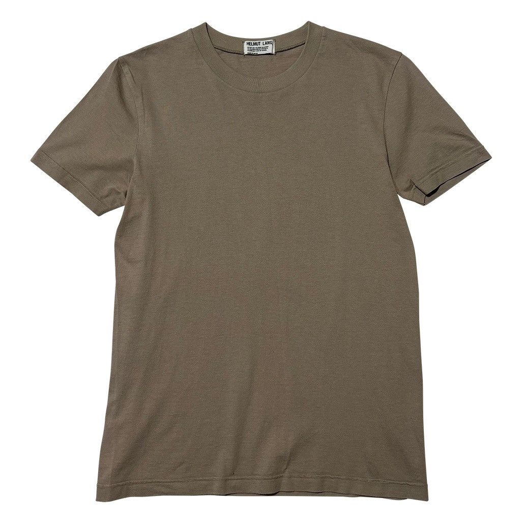 image of Helmut Lang Basic T-Shirt (Made In Japan) in Beige, Men's (Size Small)