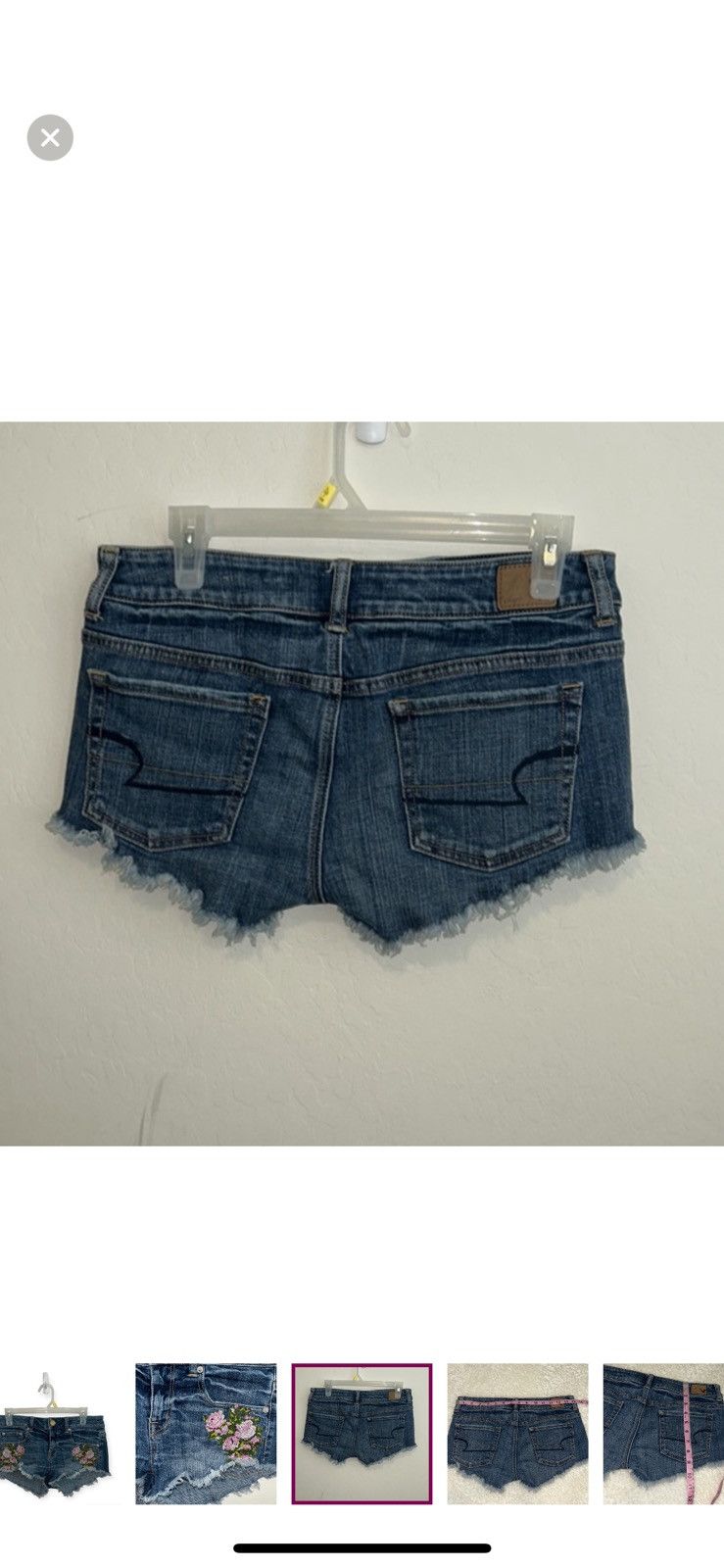 American Eagle Outfitters American eagle outfitters cutoff floral denim shorts size 4 Size 27" / US 4 / IT 40 - 8 Thumbnail