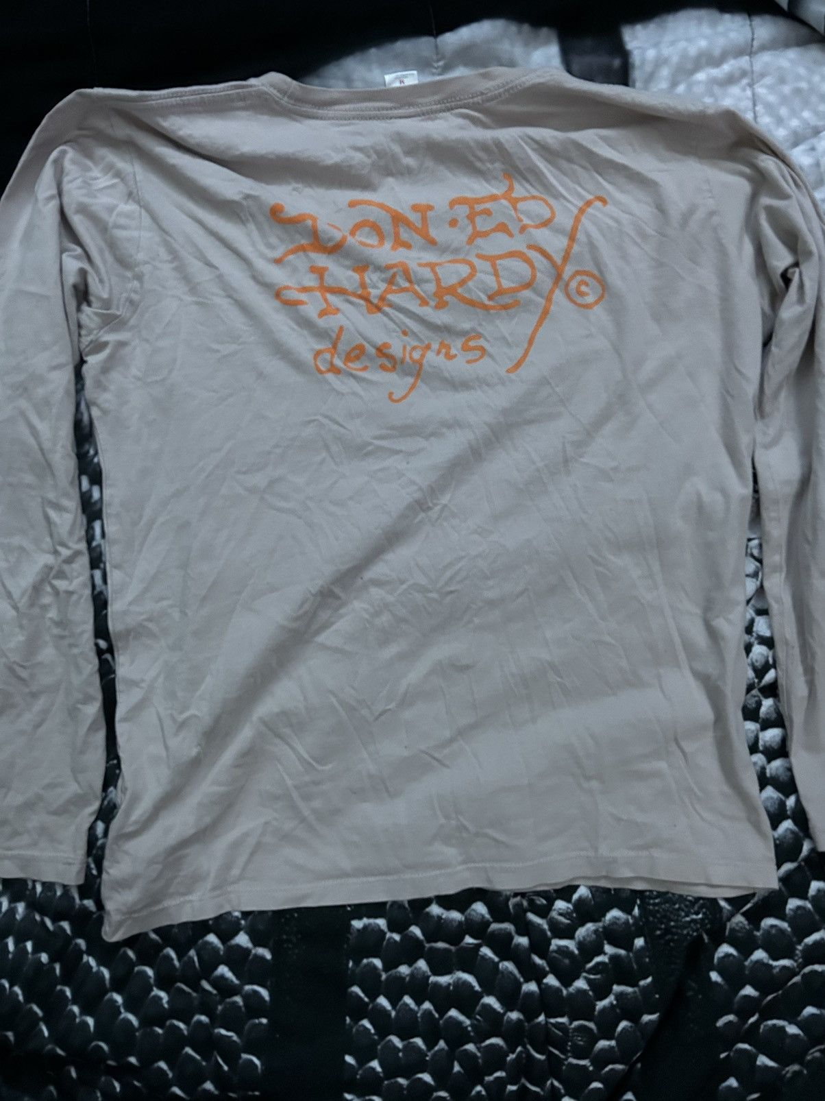 Ed Hardy × Vintage Vintage Ed Hardy Skull Long Sleeve T-Shirt Size US M / EU 48-50 / 2 - 3 Thumbnail