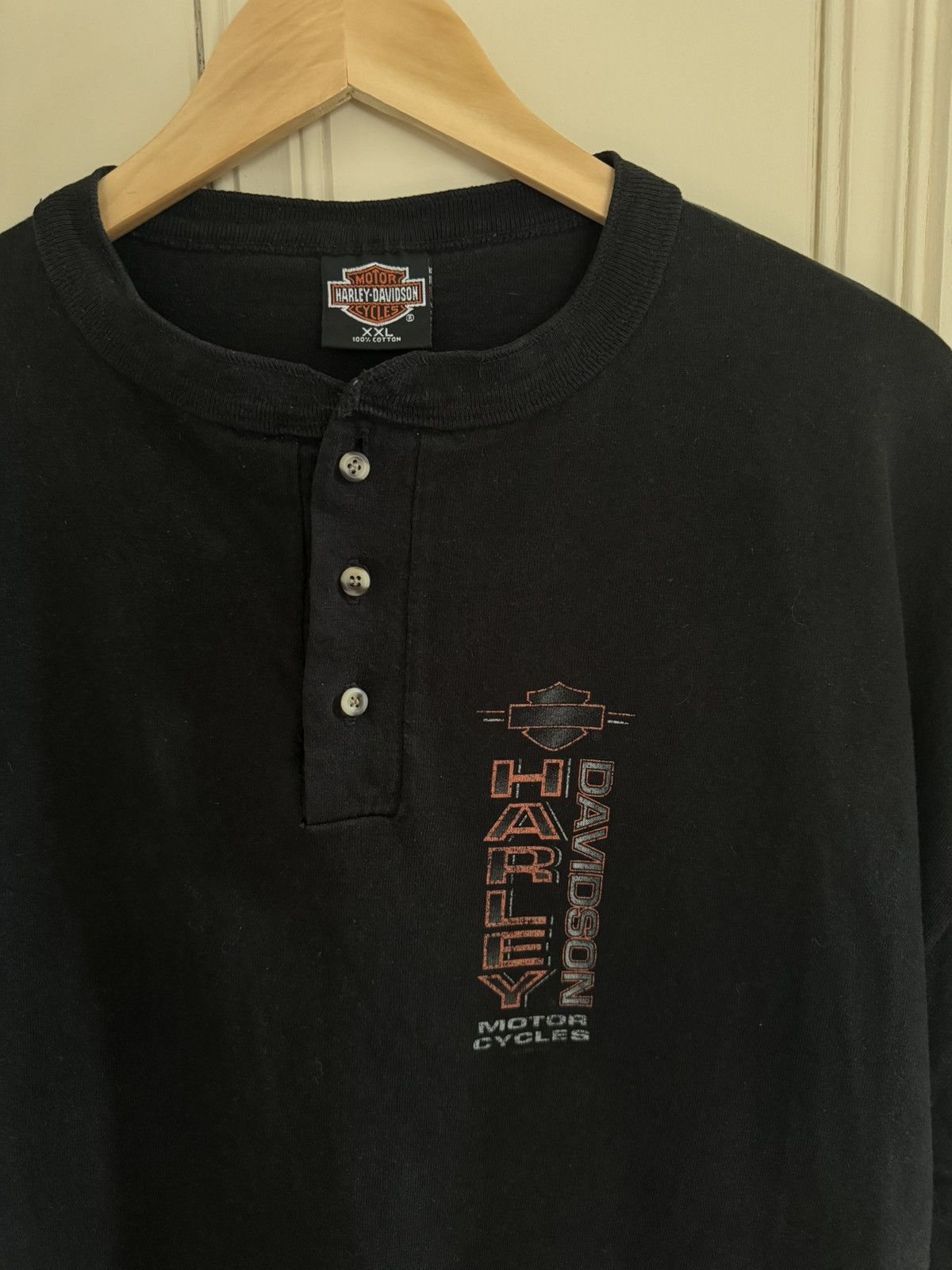Harley Davidson × Vintage VINTAGE HARLEY DAVIDSON H&M CYCLE DOVER OHIO TEE Size US XXL / EU 58 / 5 - 5 Thumbnail