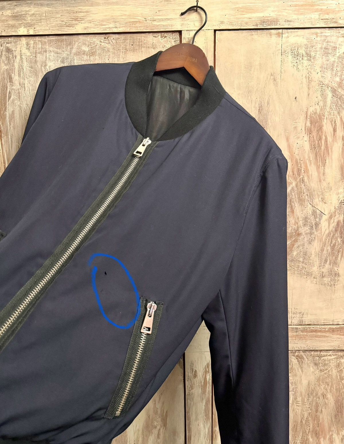 AMI Ami Paris navy wool papped Bombers L 2015 used Size US L / EU 52-54 / 3 - 10 Thumbnail