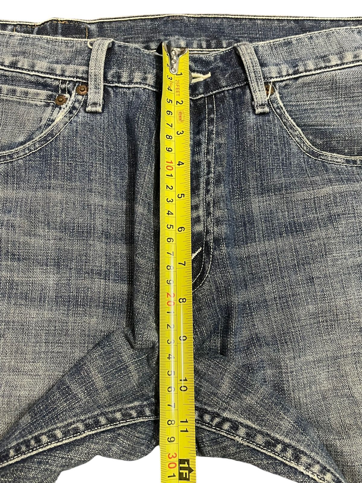 Levi's Vintage 90s Levis 503 Blue Wash Distress Style Baggy Jeans Size US 30 / EU 46 - 15 Thumbnail