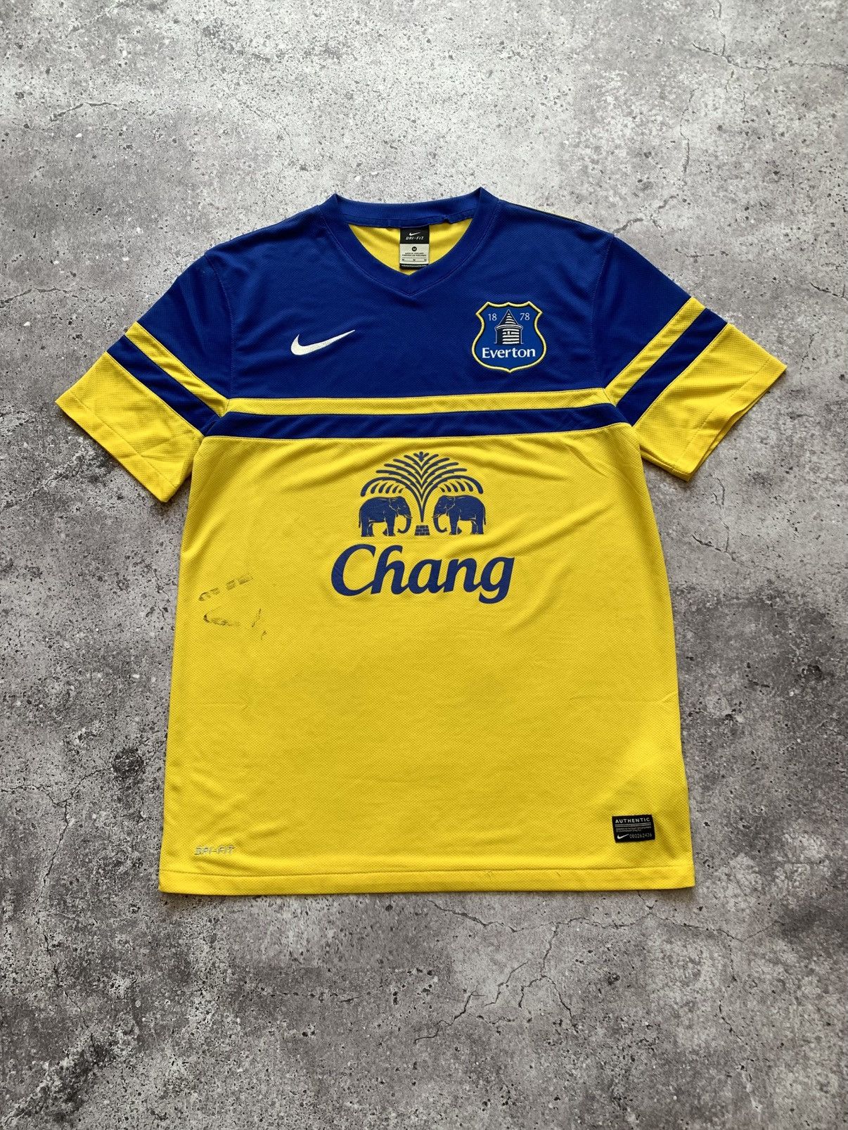 Vintage 🔥NIKE EVERTON 2013 2014 AWAY FOOTBALL SHIRT Size US M / EU 48-50 / 2 - 1 Thumbnail