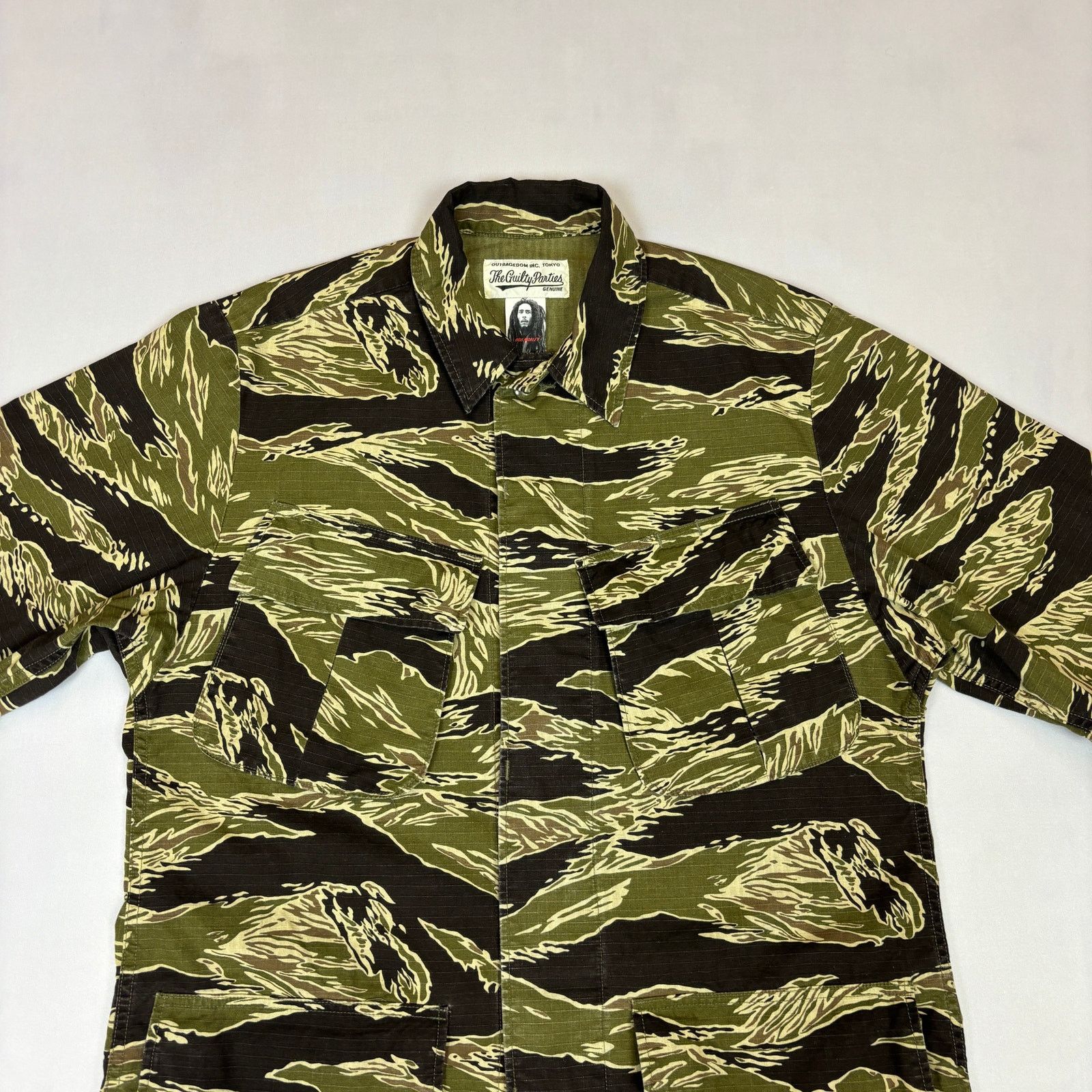 Wacko Maria Wacko Maria Bob Marley Tiger Stripe Military Jacket Men's L Size US L / EU 52-54 / 3 - 3 Thumbnail