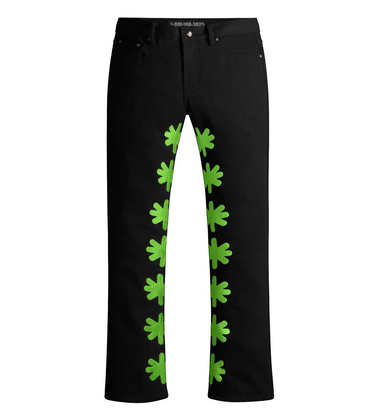 LOSTSHDWS Lost Shdws Denim Pant Black/Green Size US 36 / EU 52 - 1 Thumbnail