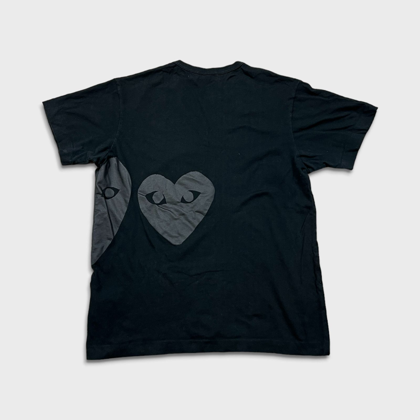 Comme des Garcons Comme Des Garcon Play T Shirt Black CDG Black Play Heart Tee Size US XL / EU 56 / 4 - 3 Thumbnail