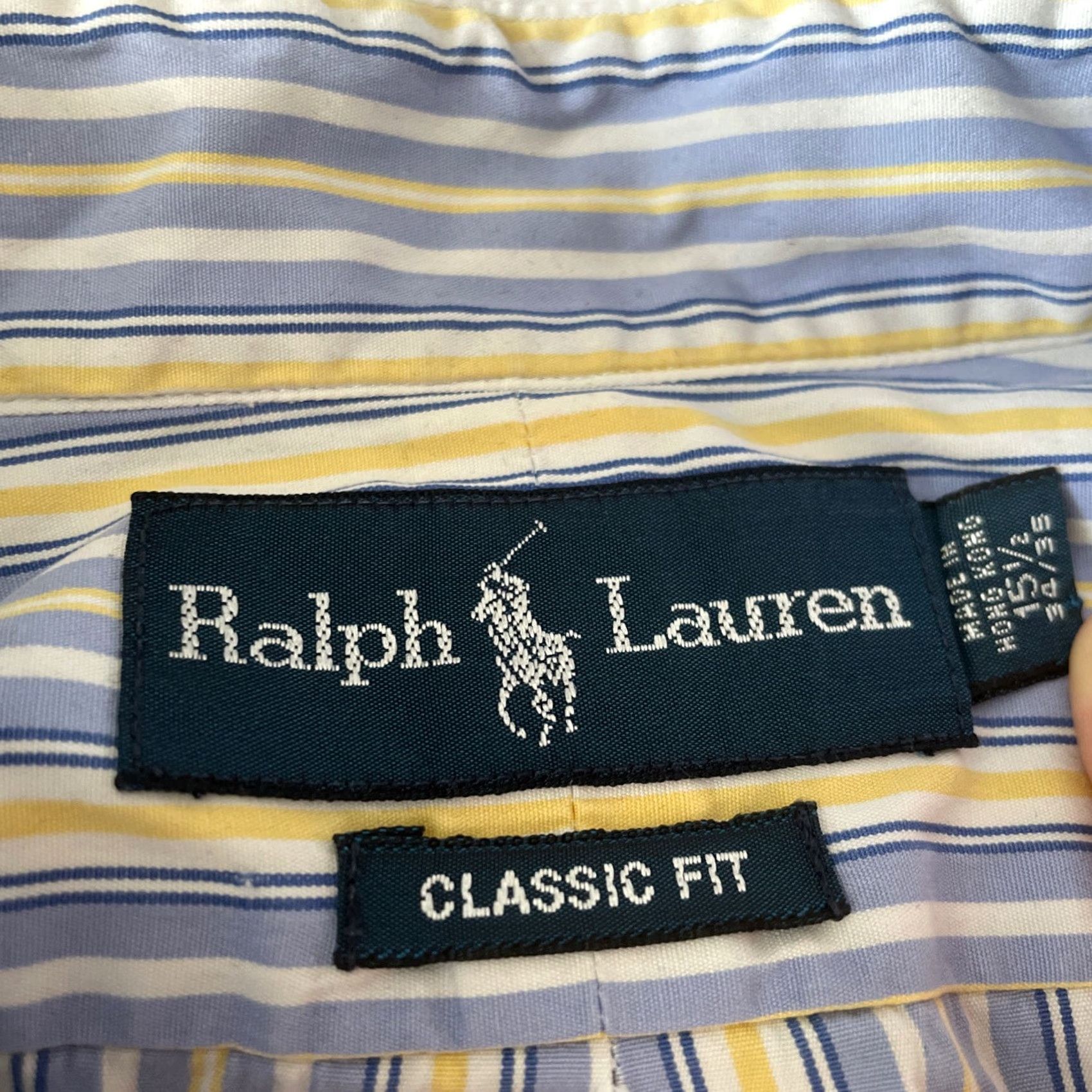 Ralph Lauren Ralph Lauren Mens Button-Down Shirt Striped Long Sleeve 15.5 34/35 Multicolor Cotton Logo Size US L / EU 52-54 / 3 - 3 Thumbnail