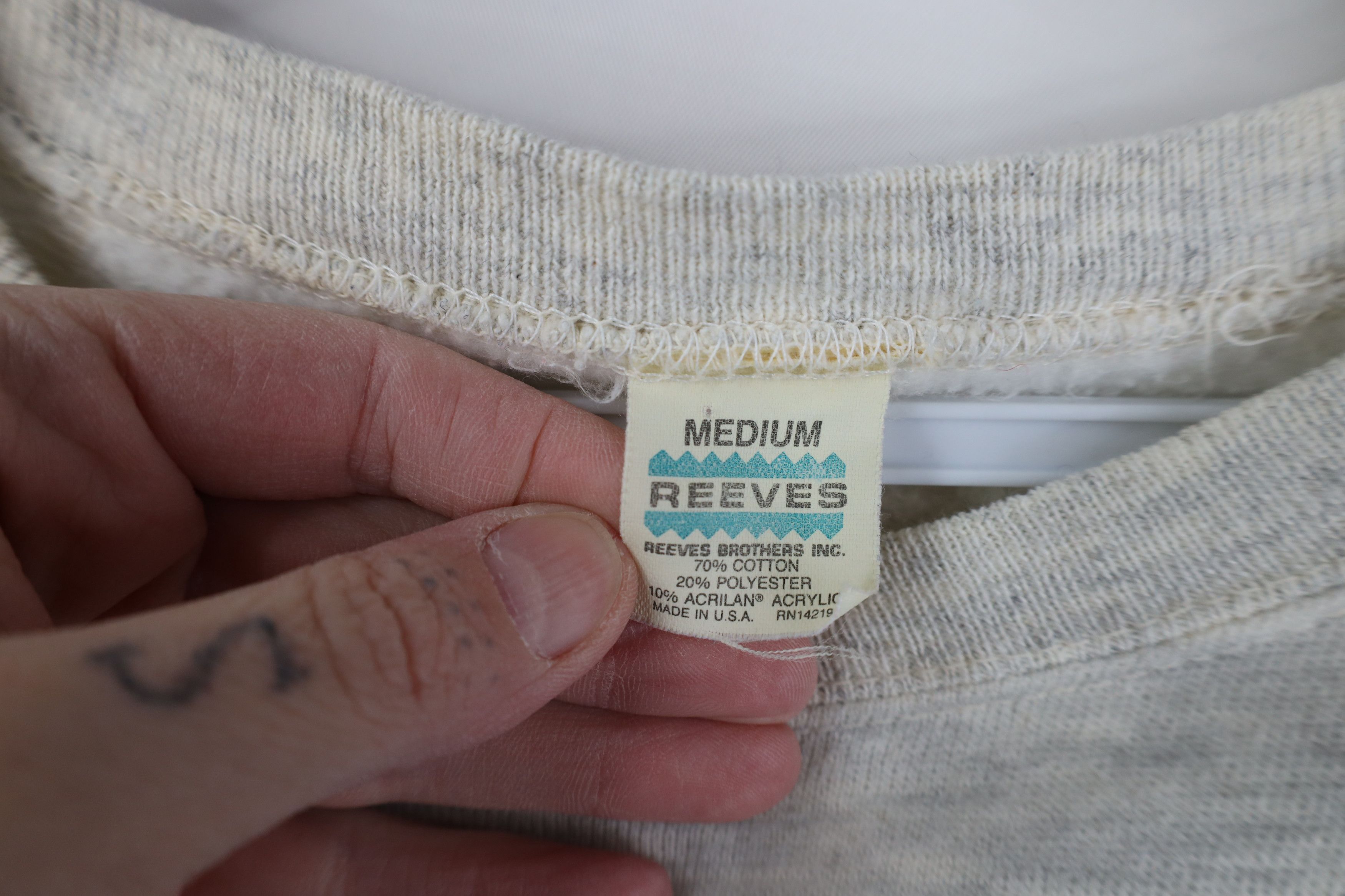 Vintage Vintage 60s 70s Streetwear Raglan Sweatshirt Heather Gray US Size M / US 6-8 / IT 42-44 - 11 Thumbnail