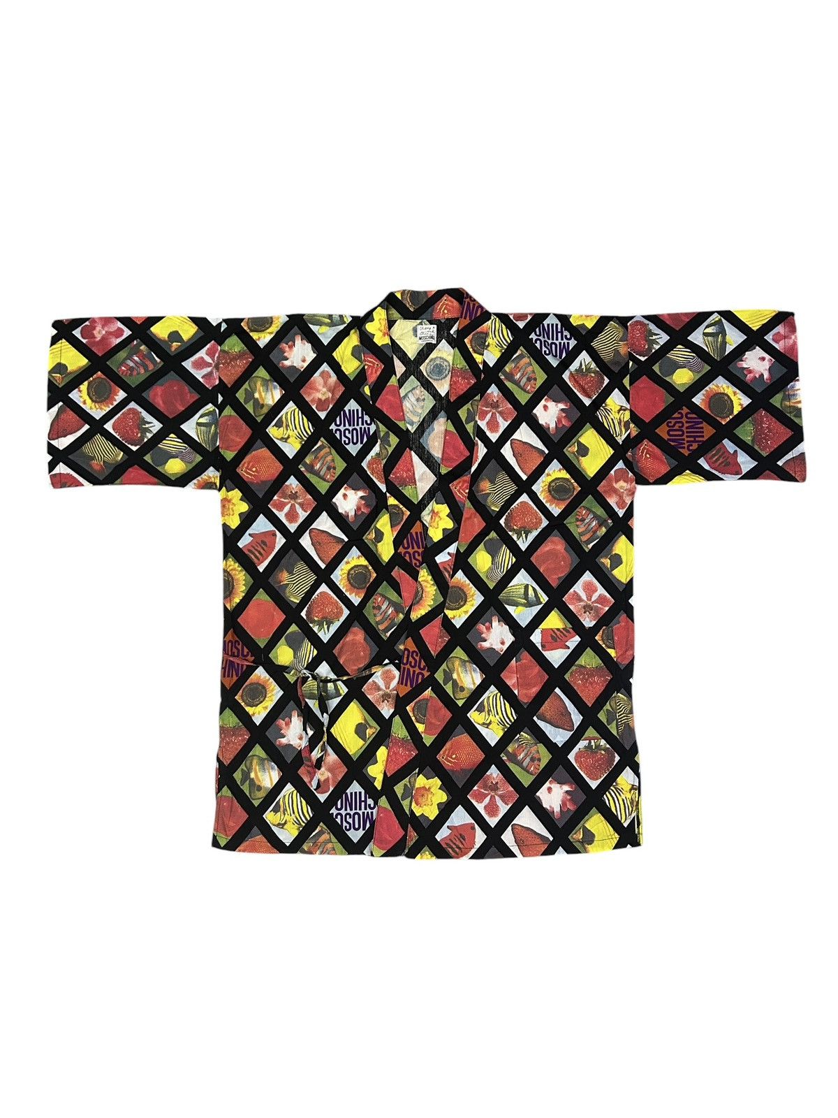 Moschino 90s Printed Wrap Top Size US M / EU 48-50 / 2 - 1 Thumbnail