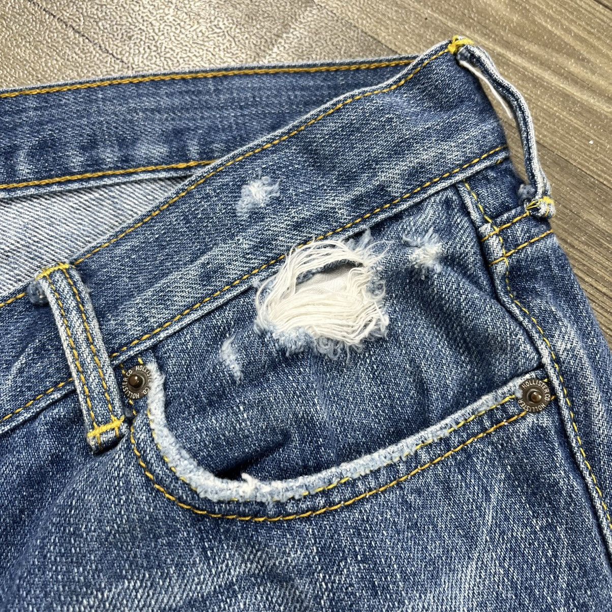 Le Grande Bleu (L.G.B.) Crazy🔥 Hollister Distressed Bootcut Flared Jeans Lgb Style Size US 30 / EU 46 - 11 Thumbnail