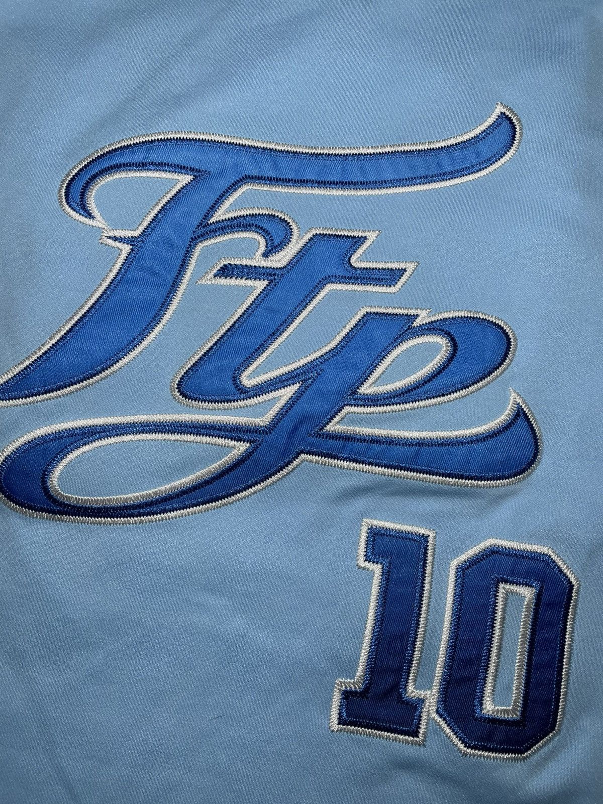 Fuck The Population FTP Script Pullover Baseball Jersey (Large) Size US L / EU 52-54 / 3 - 2 Thumbnail