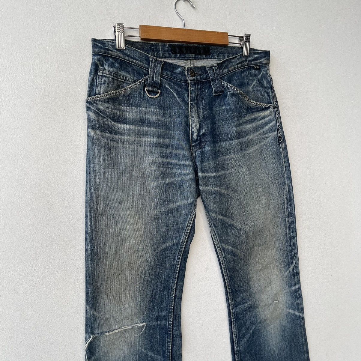 roarguns Flared Roar Guns Swarovski Crystal Pistols Thrashed Denim Size US 32 / EU 48 - 4 Thumbnail
