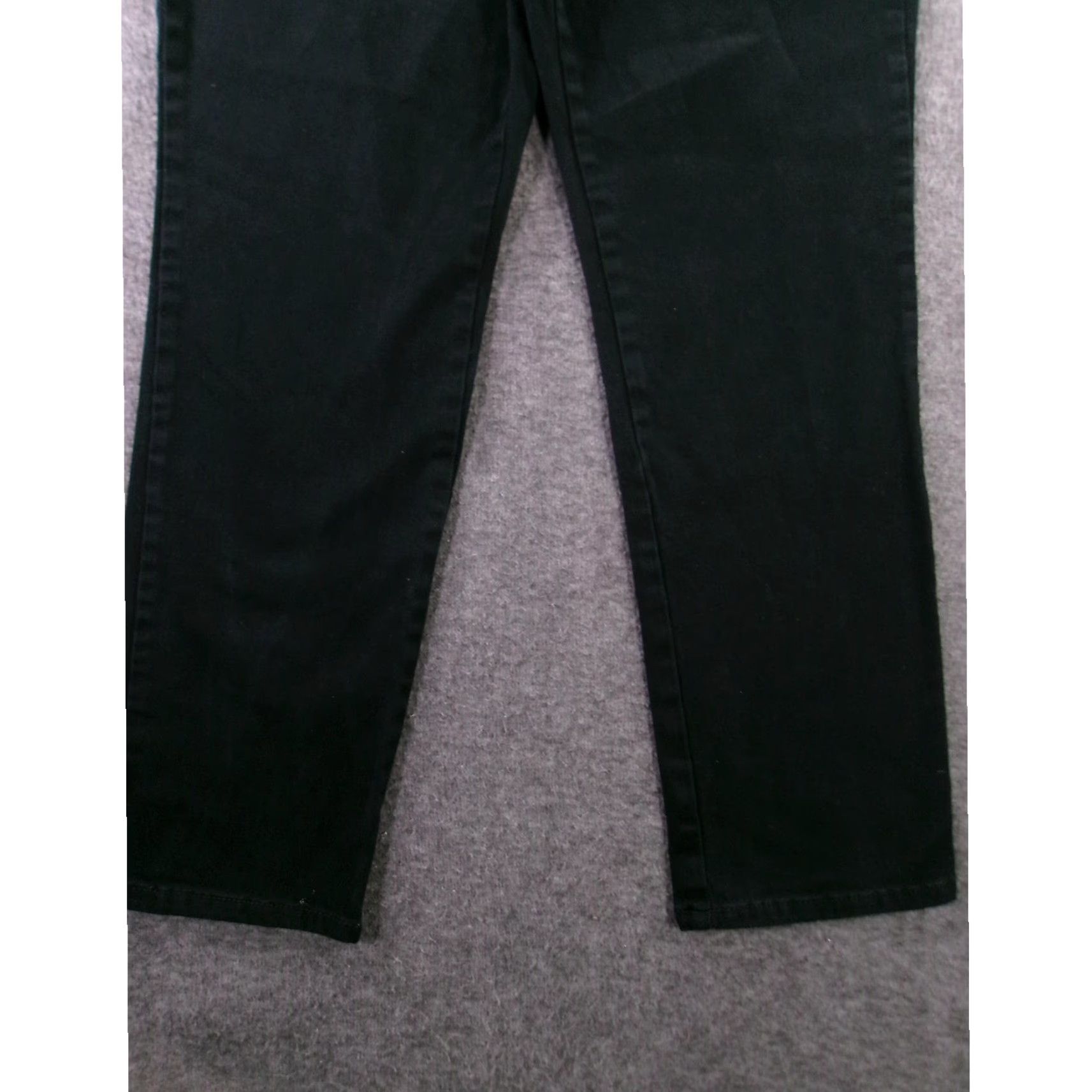 Basic Editions BASIC EDITIONS Pants Women 8 Short Black Casual Straight Leg Mid Rise Comfort Workwear Size 30" / US 8 / IT 44 - 3 Thumbnail