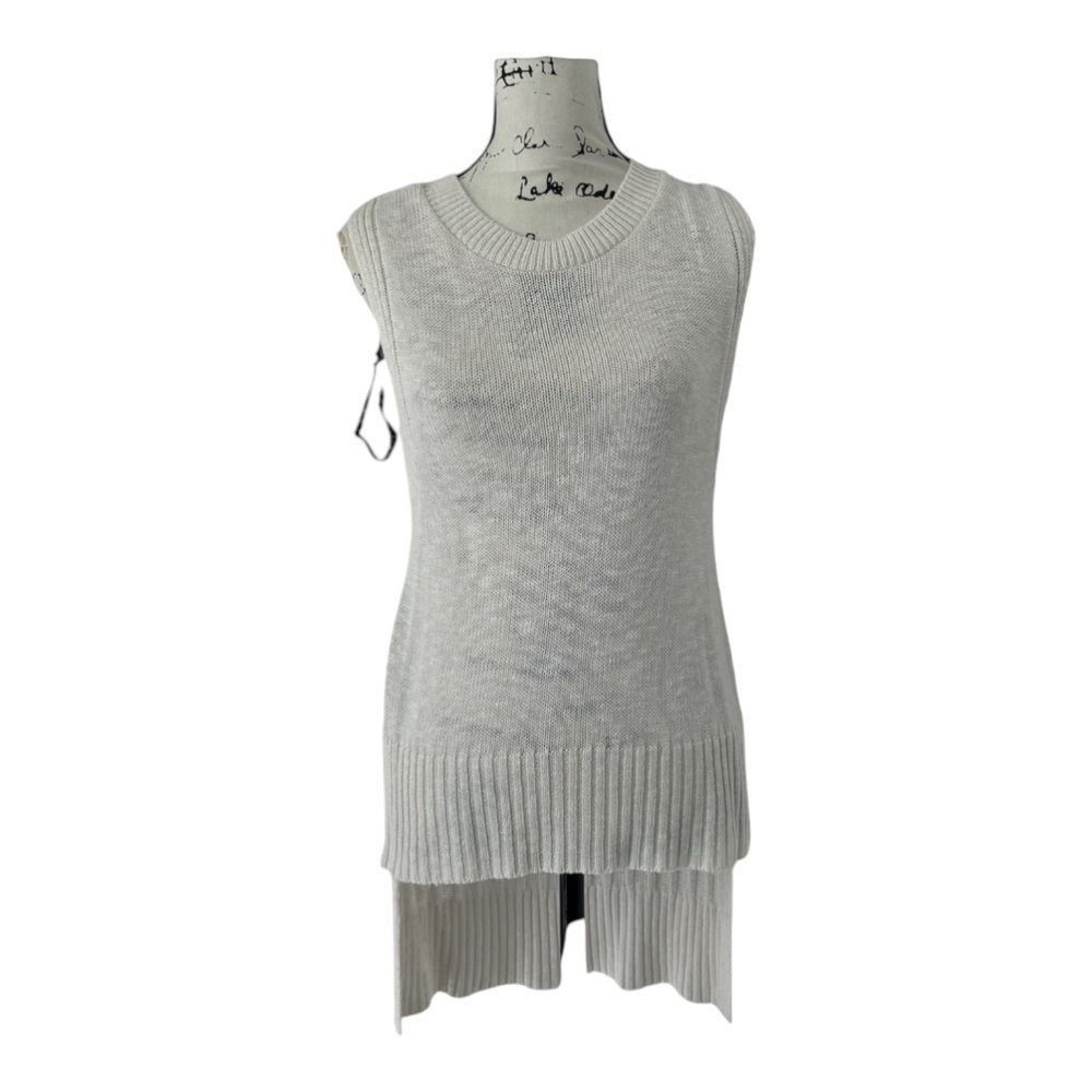 Express Express SZ M white high-low sweater vest Size M / US 6-8 / IT 42-44 - 3 Thumbnail