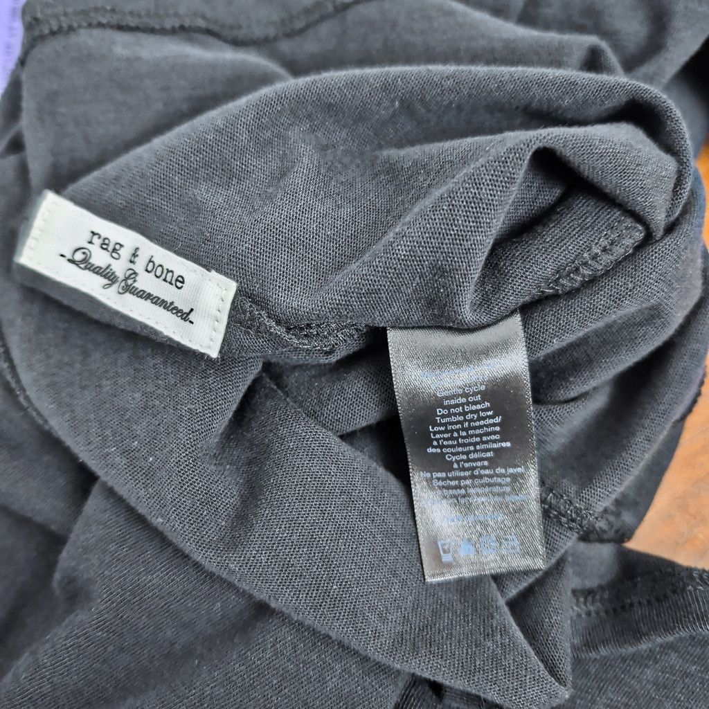 Rag & Bone Rag & Bone Johnny Slub Black Polo Large Size US L / EU 52-54 / 3 - 6 Thumbnail