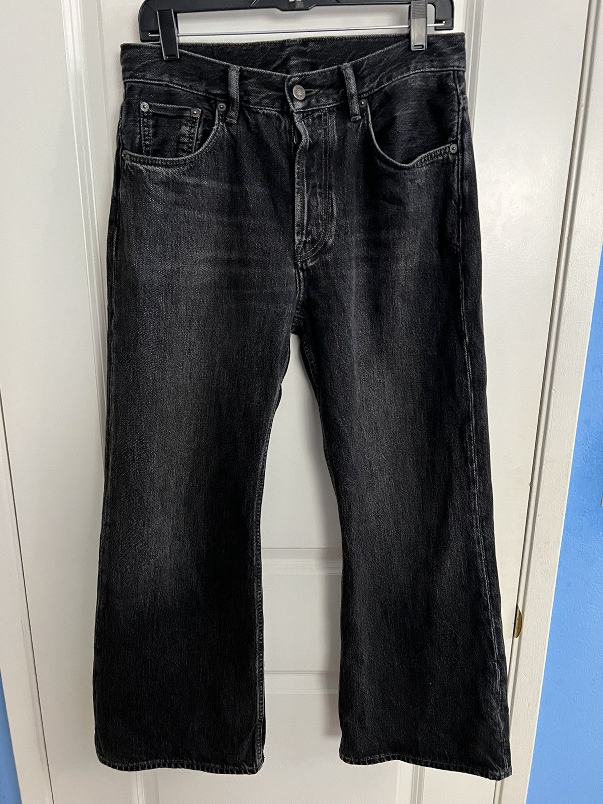 image of Acne Studios 2021 F Vintage Black Jeans W32, Men's