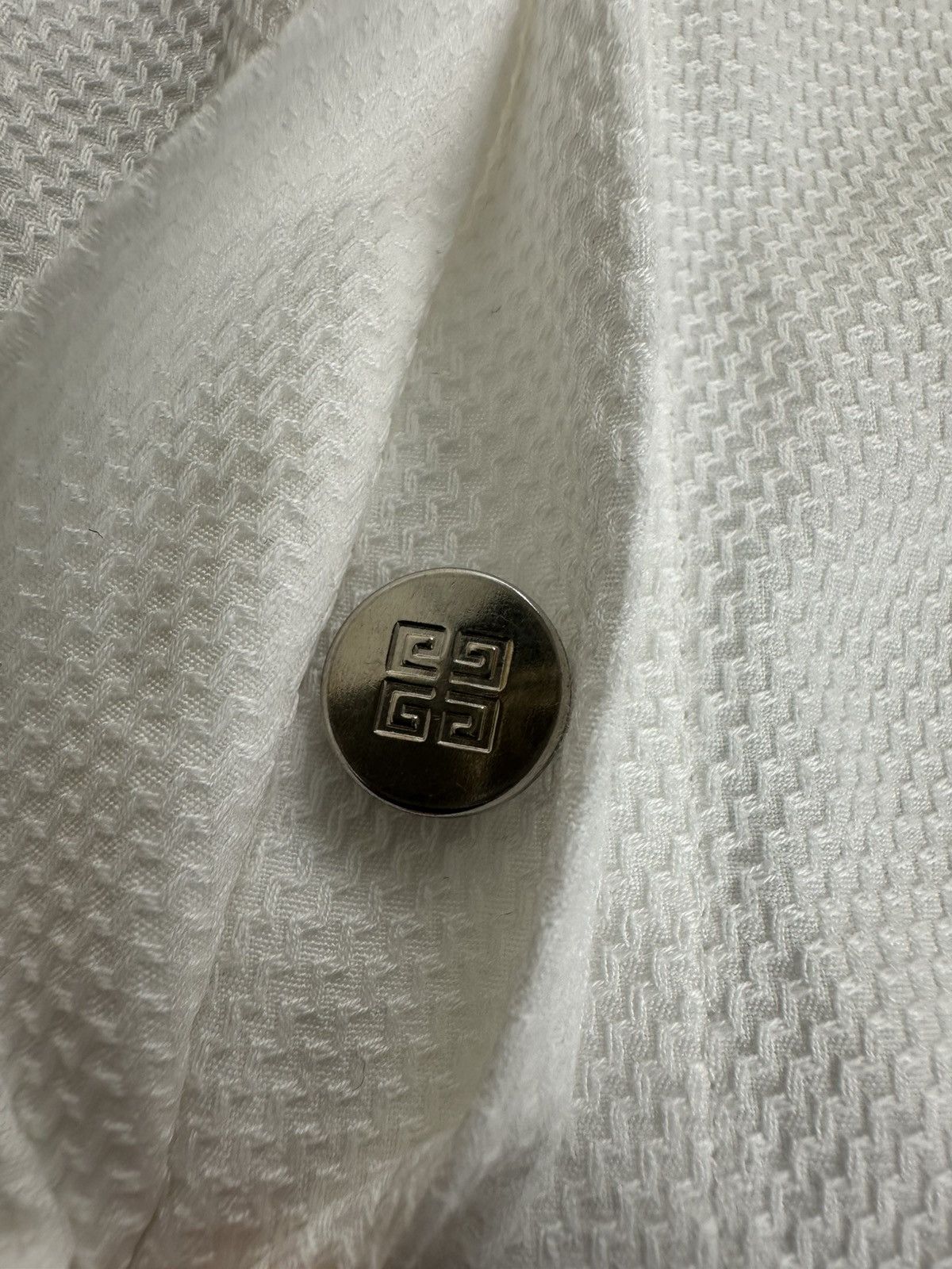 Givenchy Givenchy - Cut Out Slim - Button Down Shirt - Pearl White Size XXS / US 00 / IT 34 - 10 Thumbnail
