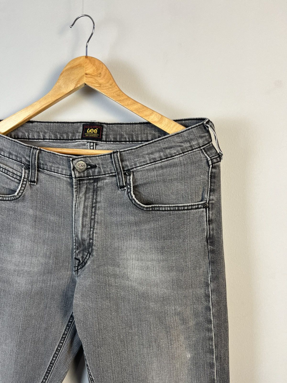 Lee × Vintage LEE Daren Zip Fly Vintage Straight Denim Jeans Size US 33 - 3 Thumbnail