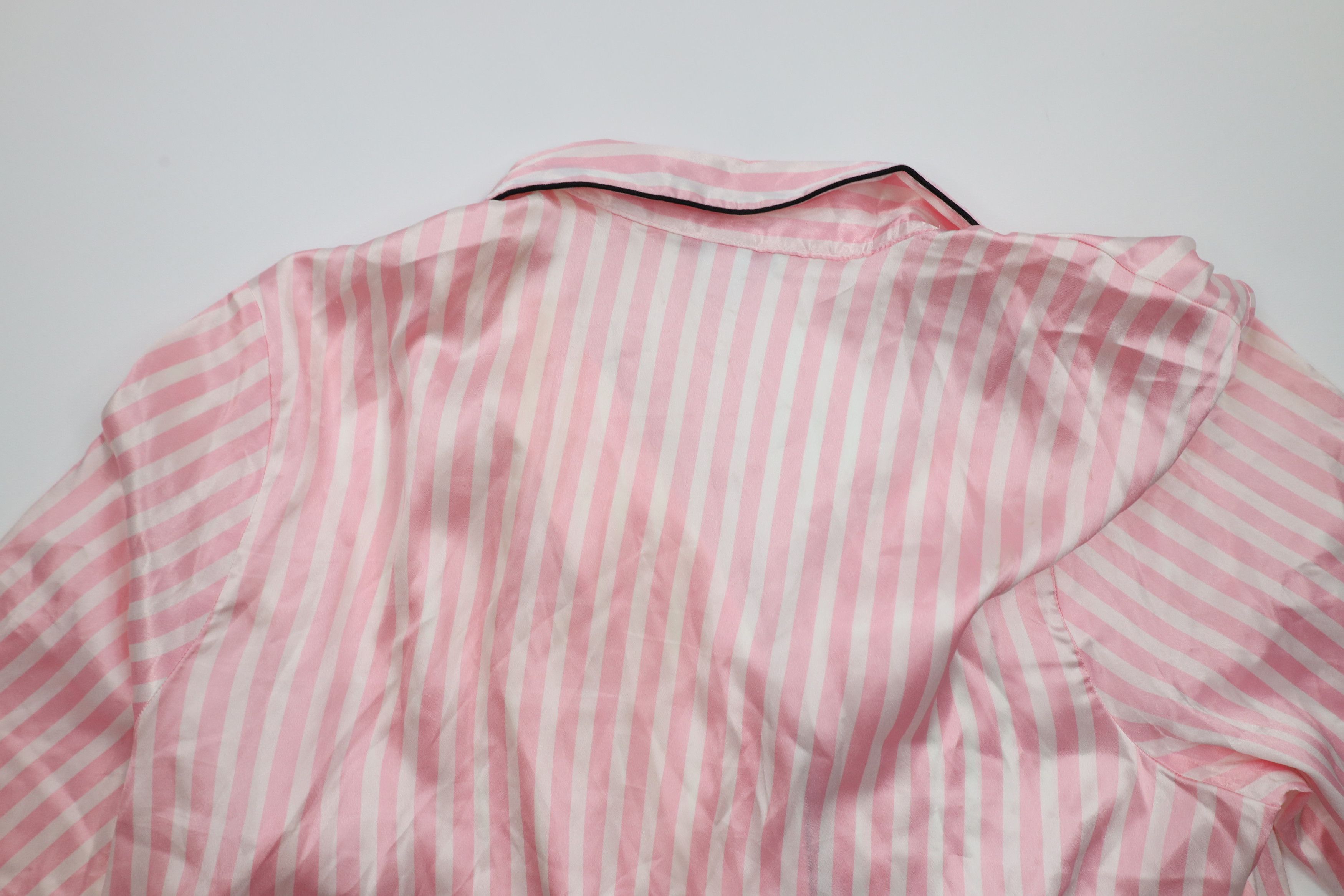 Victoria's Secret × Vintage Vintage Victoria's Secret Silky Polyester Striped Pajamas Size L / US 10 / IT 46 - 14 Thumbnail